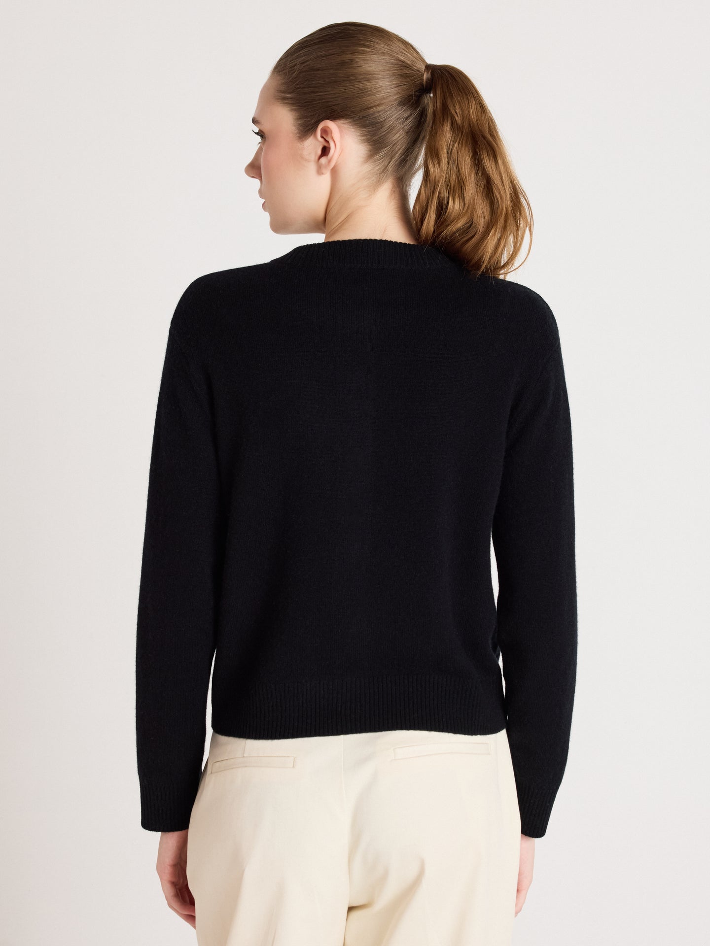 Strickjacke riley - Kaschmir - black
