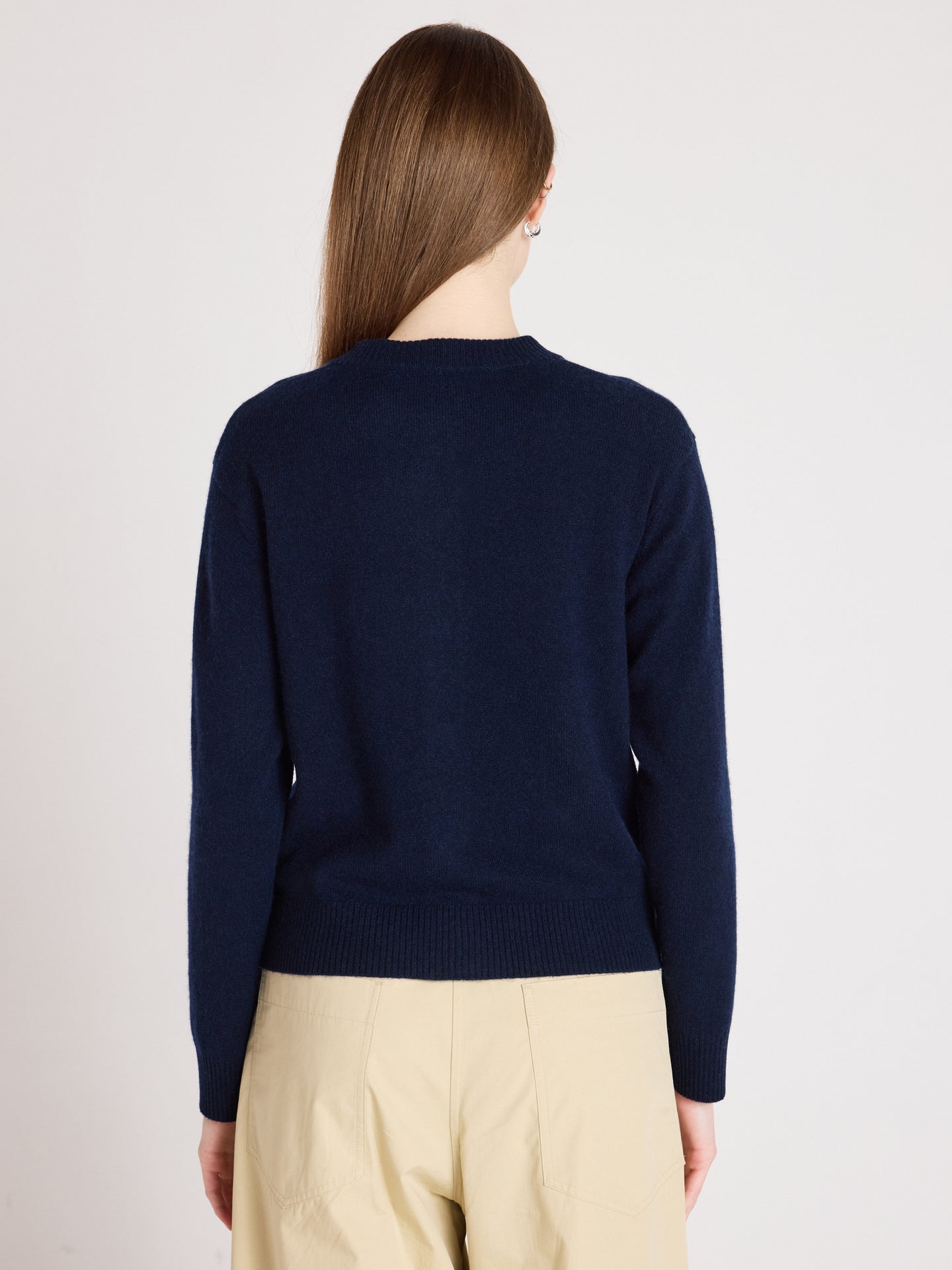 Strickjacke riley - Kaschmir - Navy