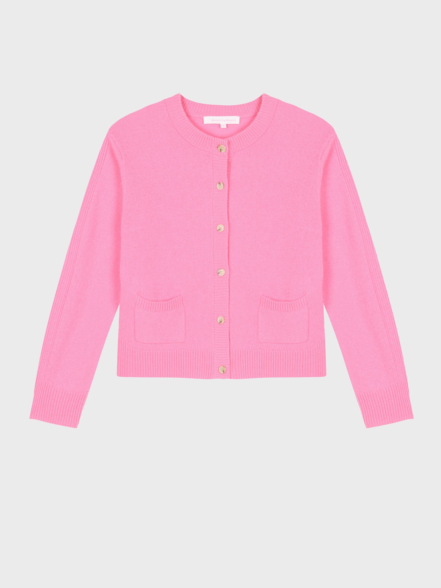 cardigan riley - cashmere - sparkle pink neon