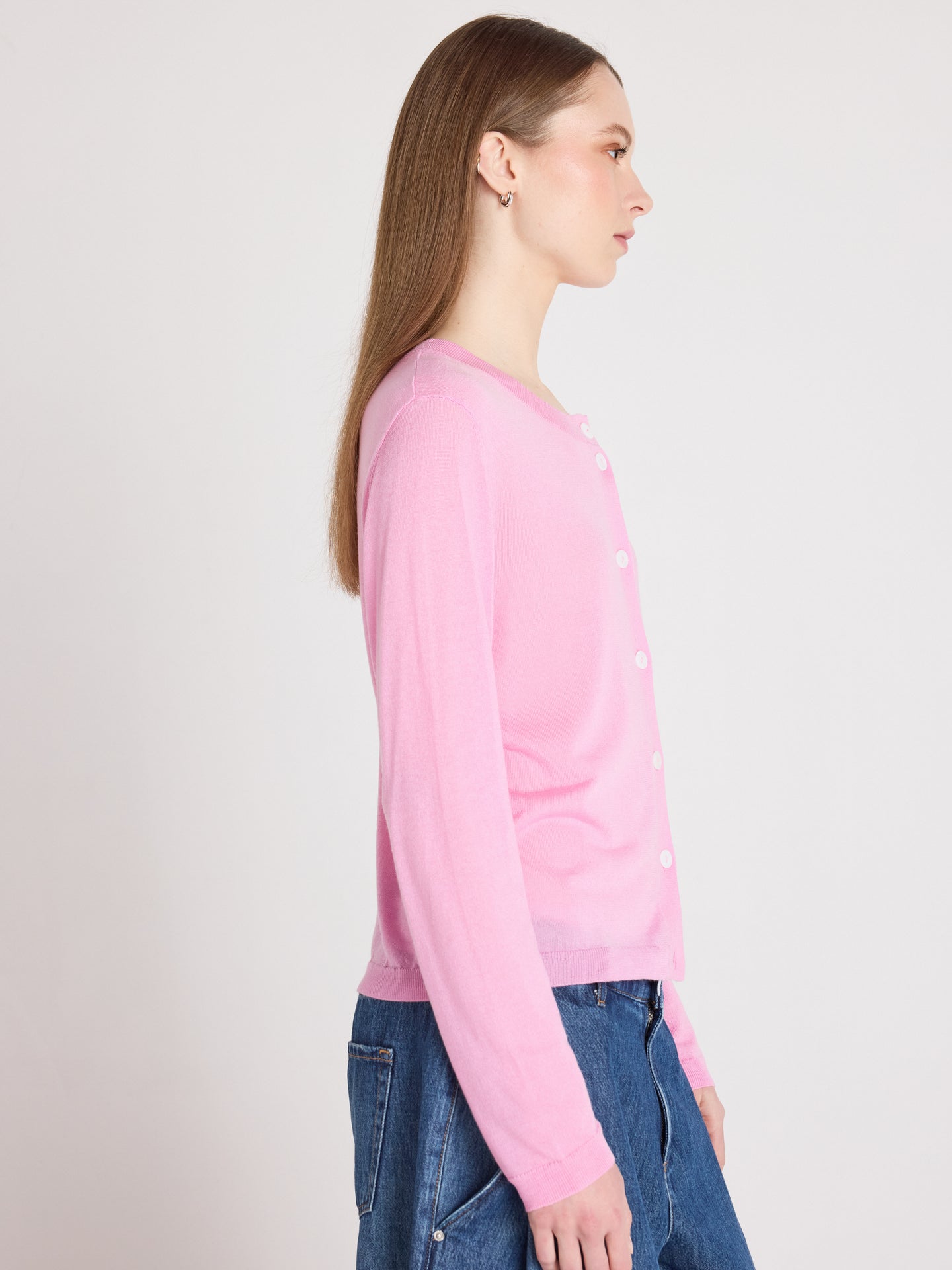 cardigan maddie - lyocell cachemire - dragon fruit