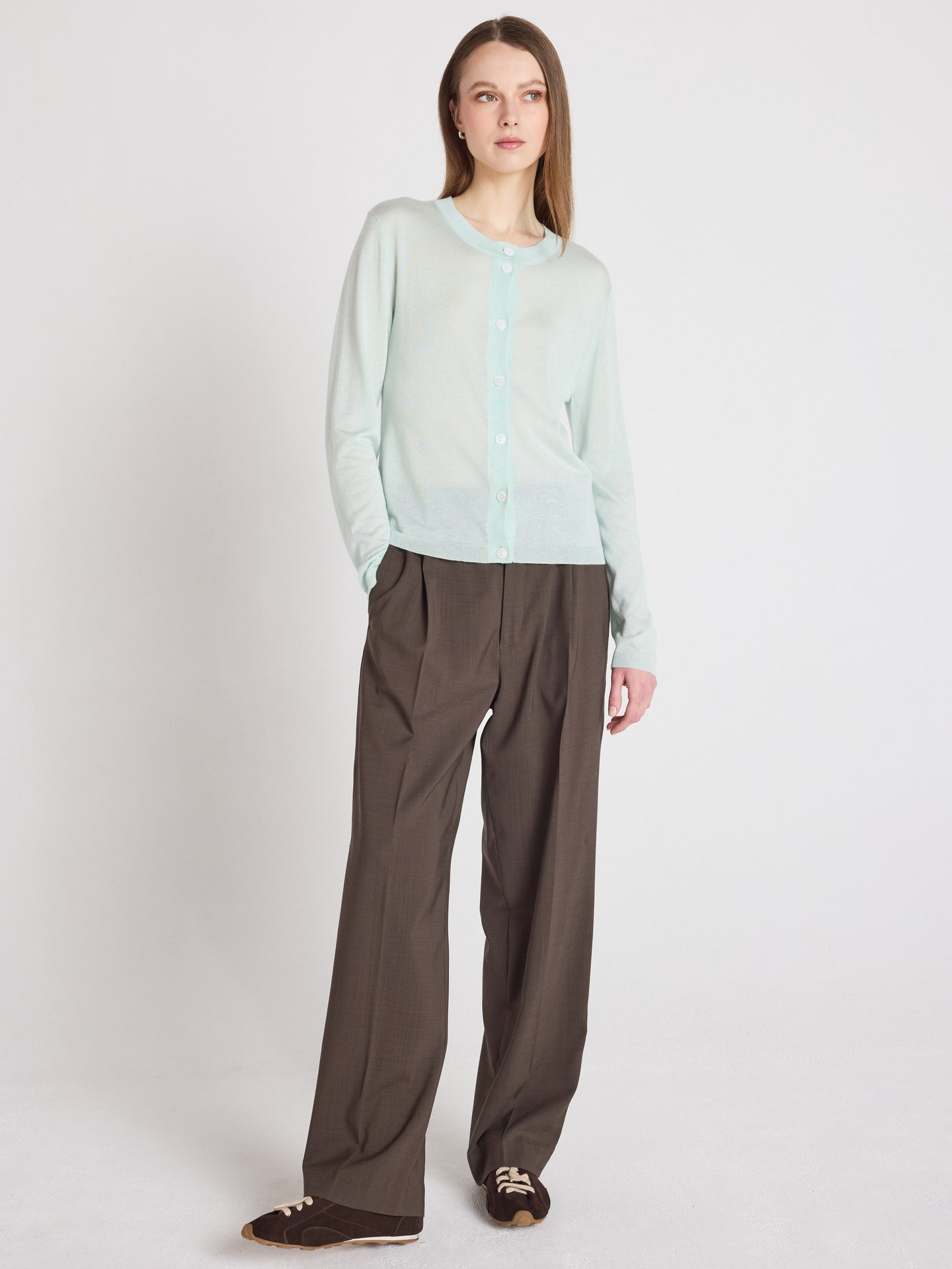 maddie - Cardigan manches longues - mint