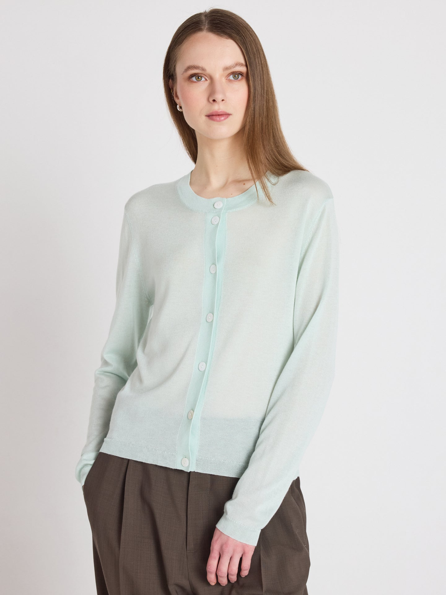 maddie - Cardigan manches longues - mint