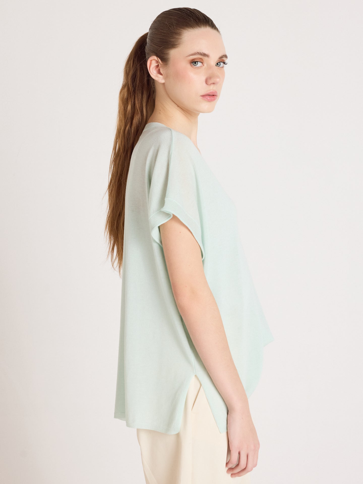 t-shirt miranda - lyocell cachemire - mint