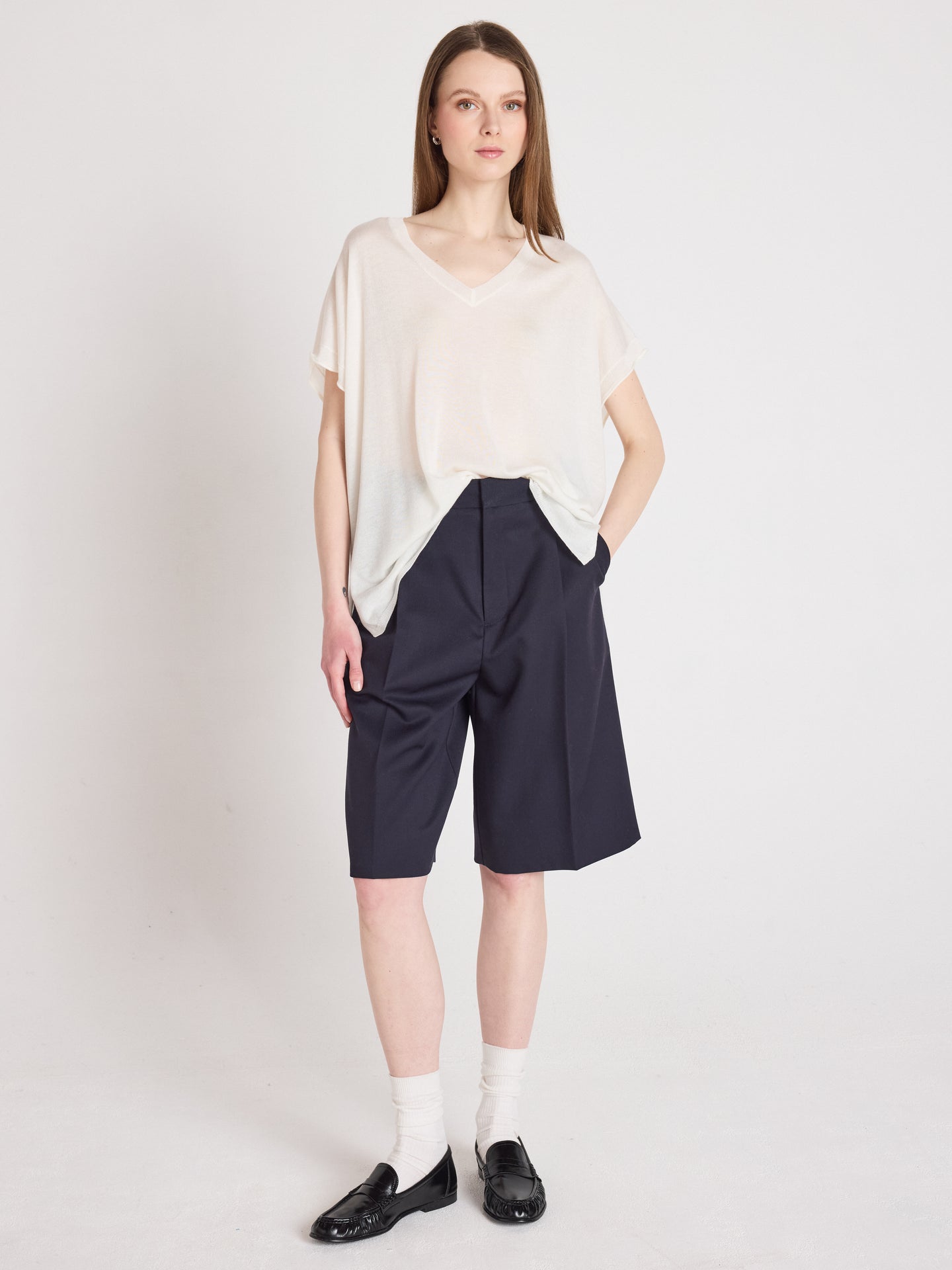 miranda - Pull manches courtes - white