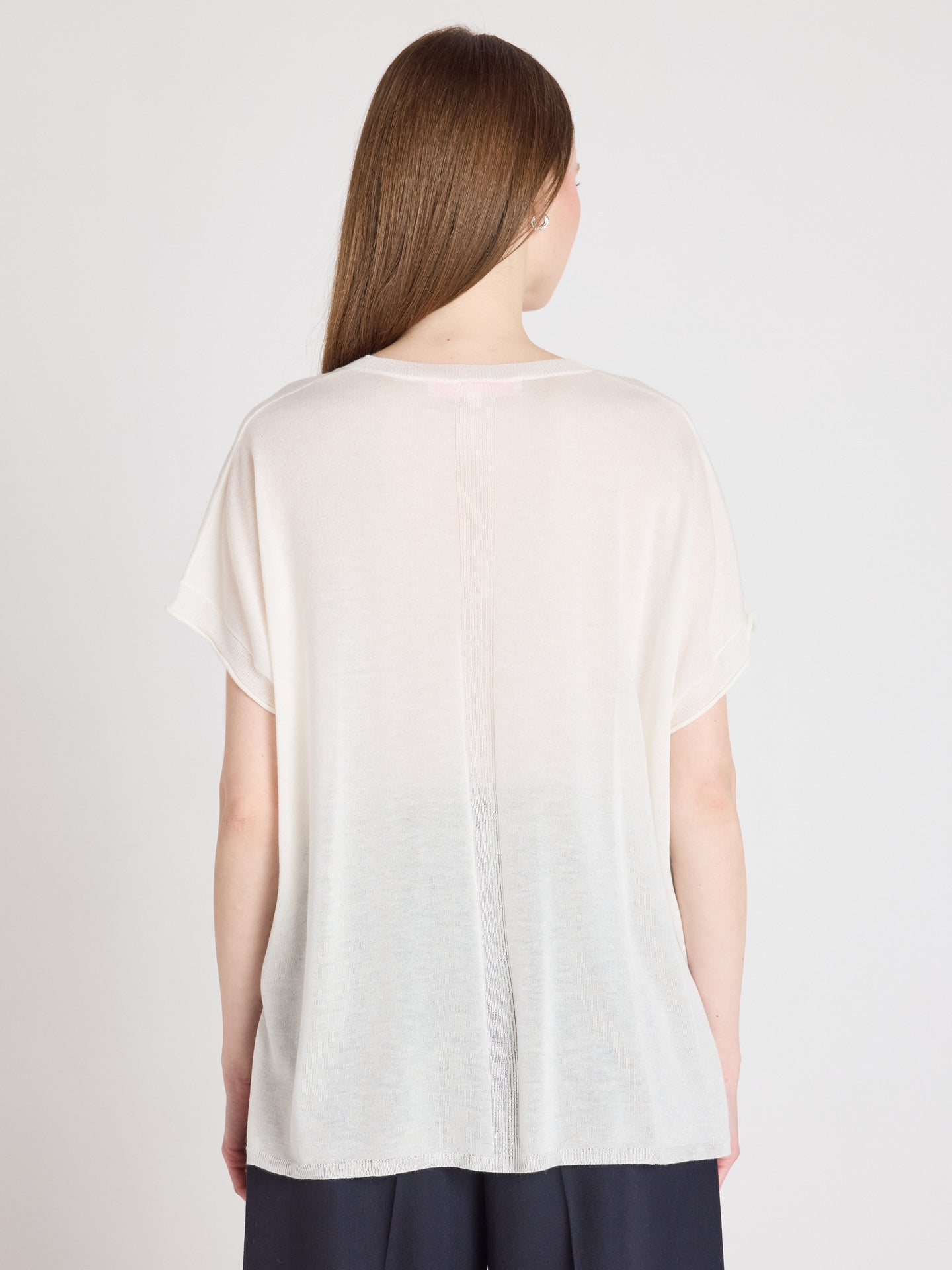 t-shirt miranda - lyocell cachemire - white