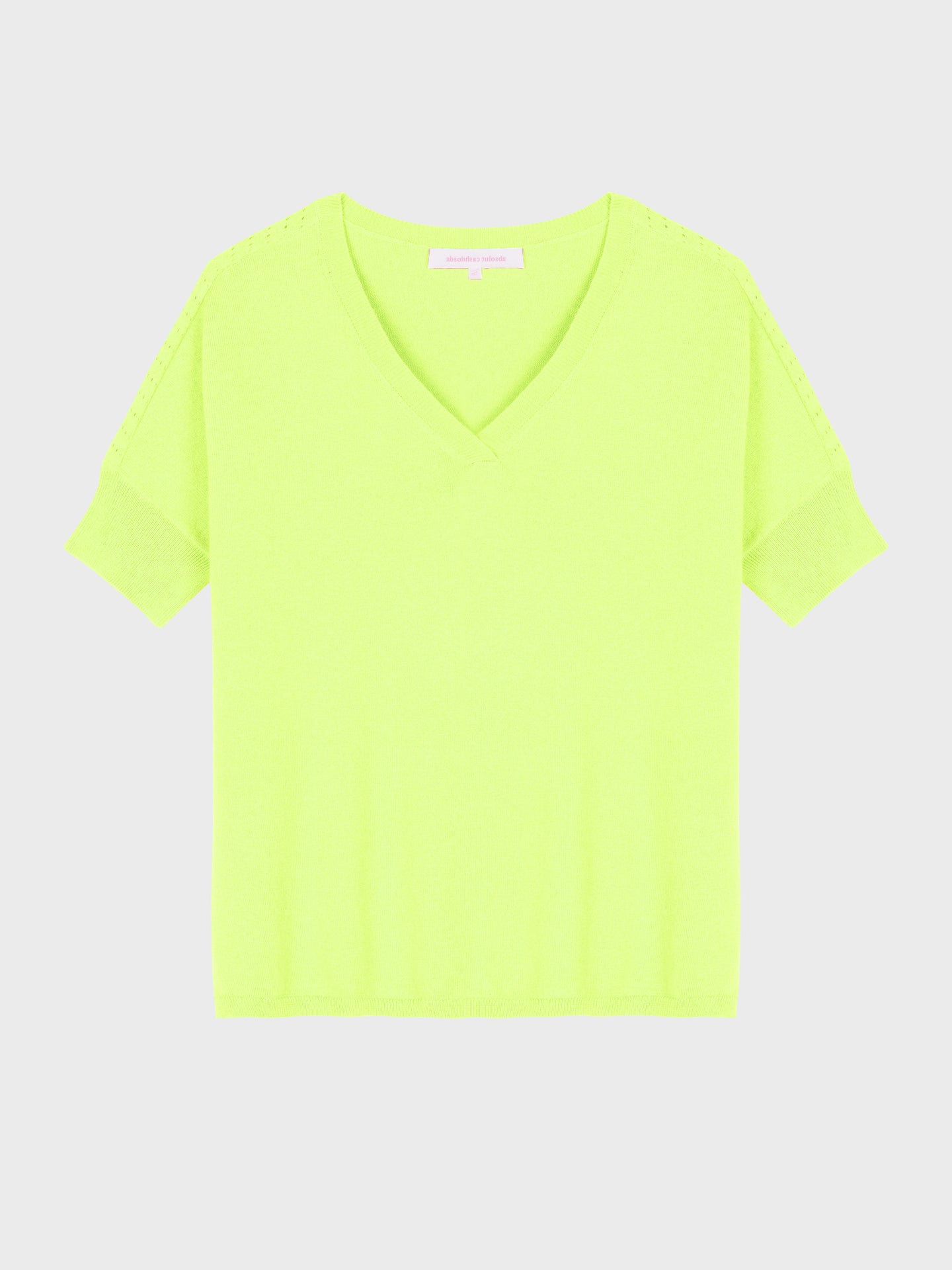 pull poncho alyssa - coton cachemire - lime
