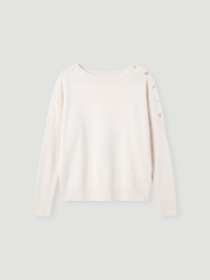 pull poncho rafaella - Cachemire - ivory