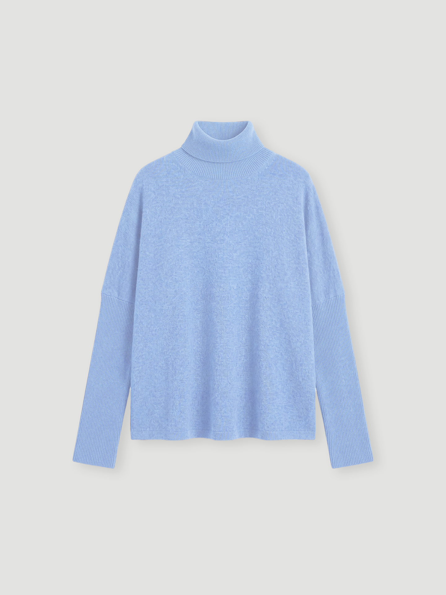 pull poncho clara - Cachemire - chambray blue