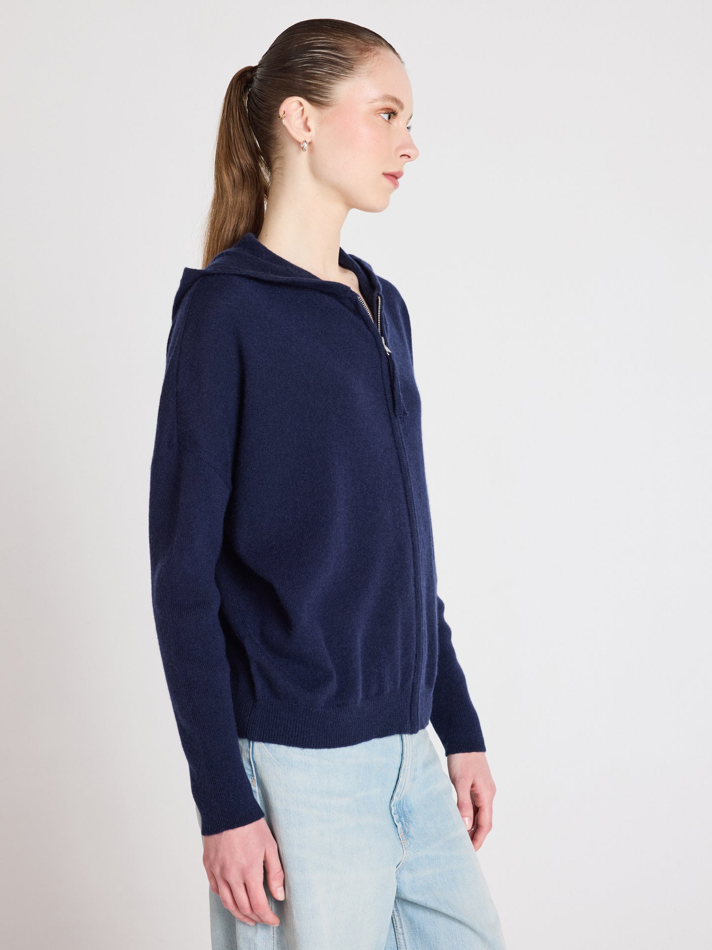 ponchojacke evelyn - Kaschmir - Navy