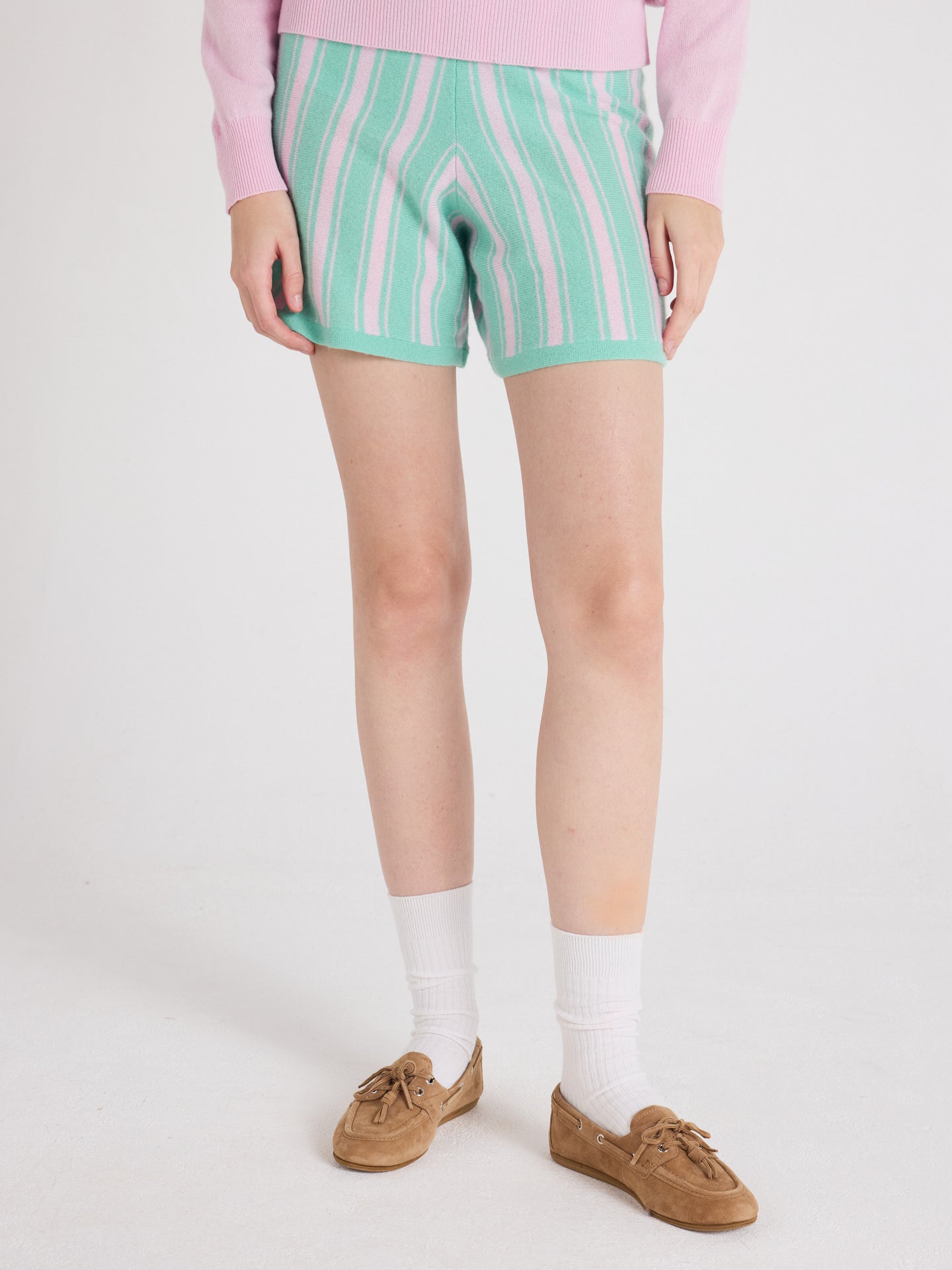 short tyra - cachemire - cherry blossom