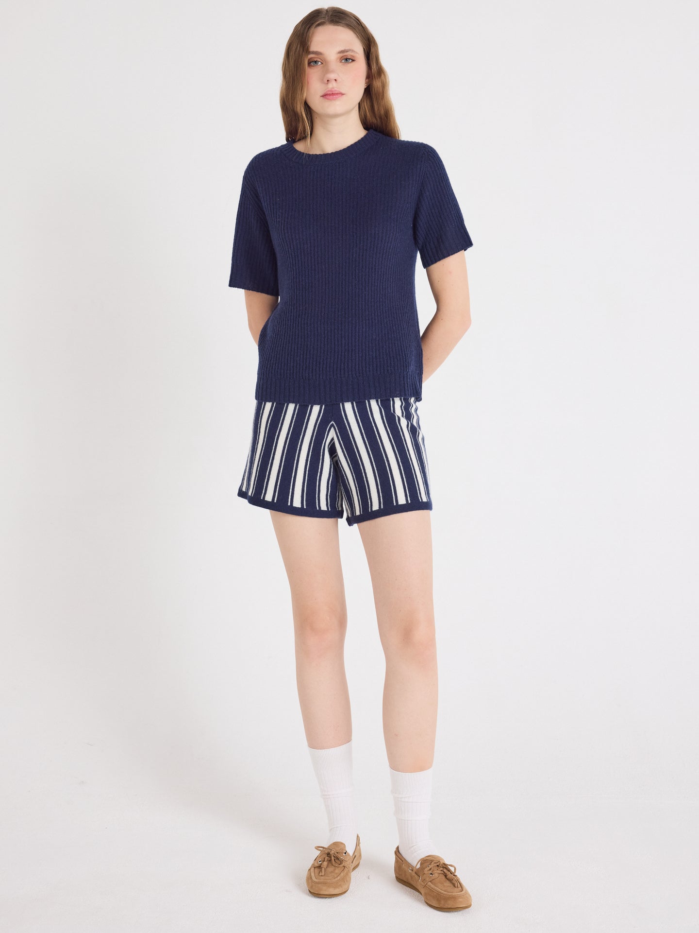 tyra large short - light cashmere - cream
