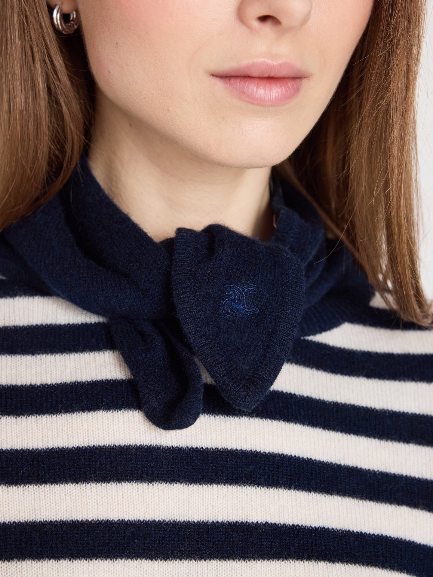 june - Bandana aus 100 % Kaschmir - Navy