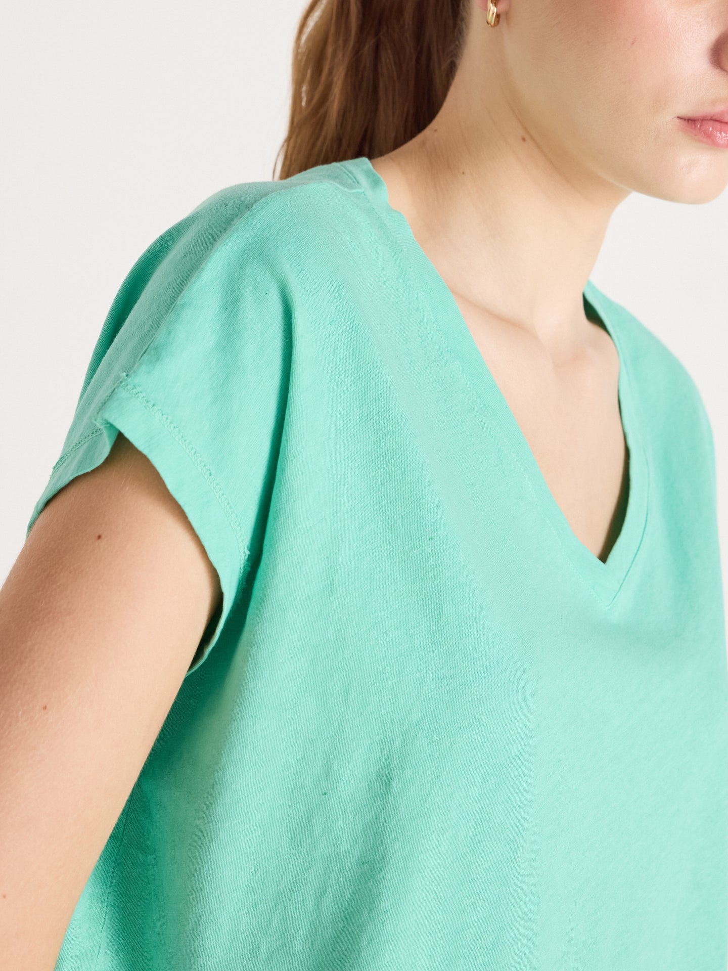 t-shirt suzie - coton lin - cactus