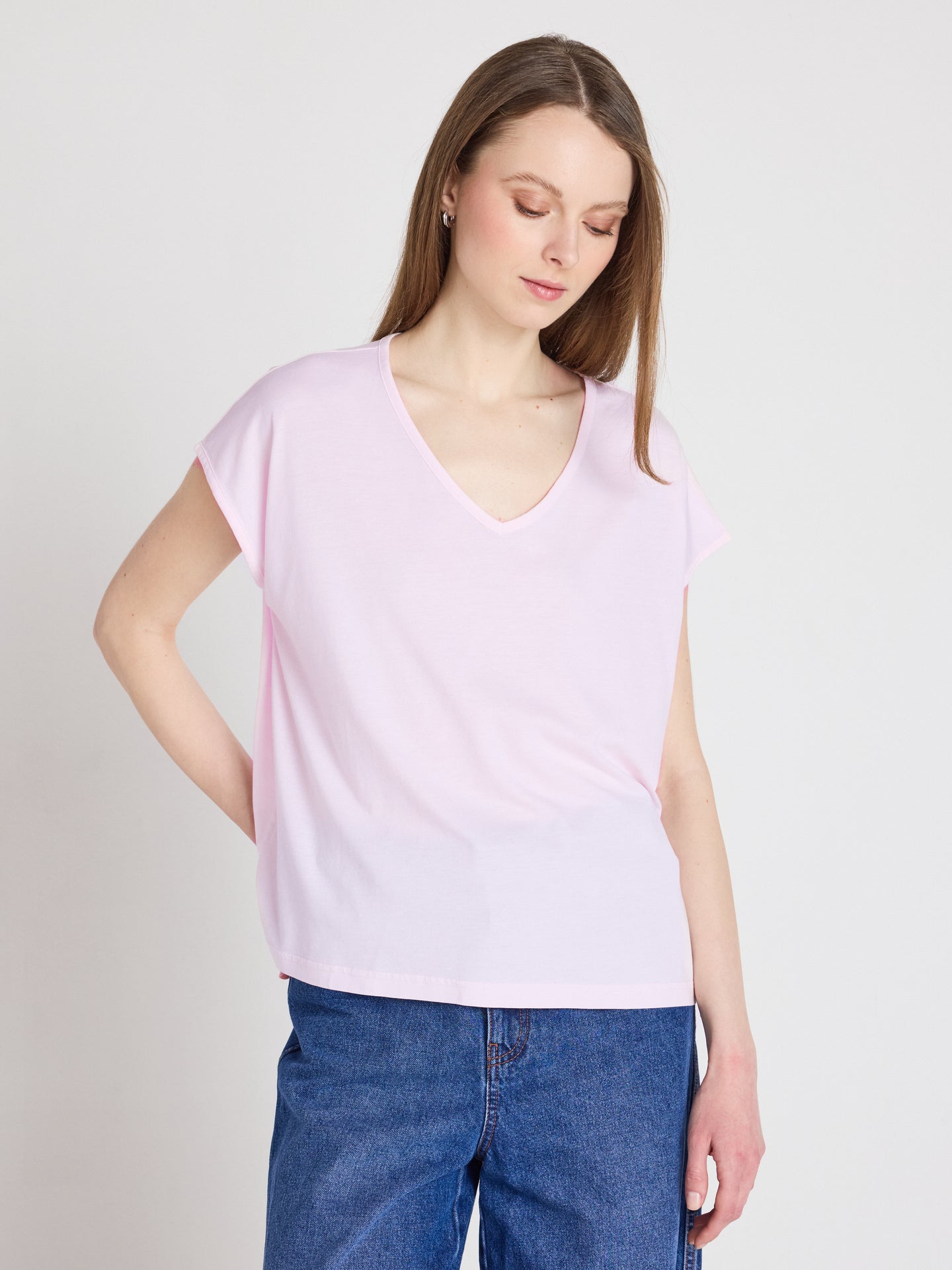 t-shirt mercy - lyocell coton - marshmallow