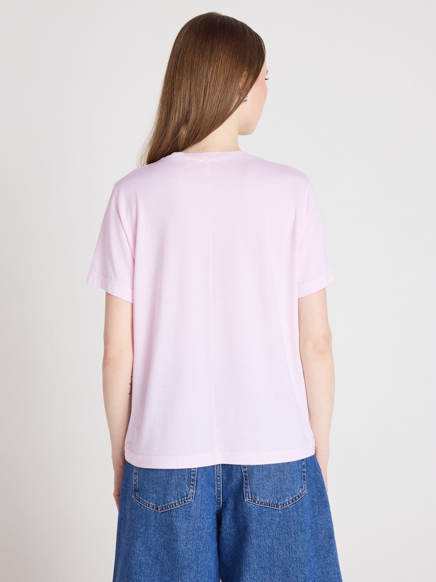 maglietta nina - lyocell e cotone - rosa marshmallow