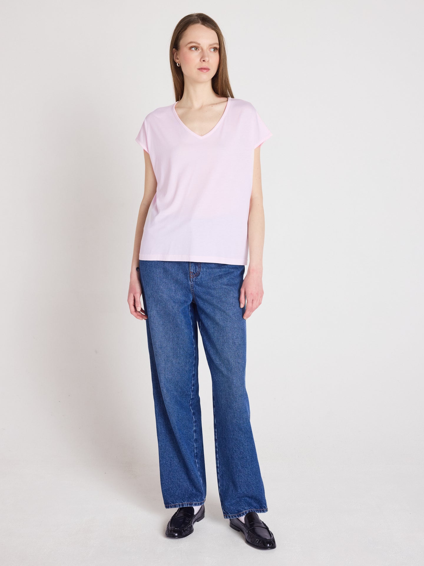 t-shirt mercy - lyocell coton - marshmallow