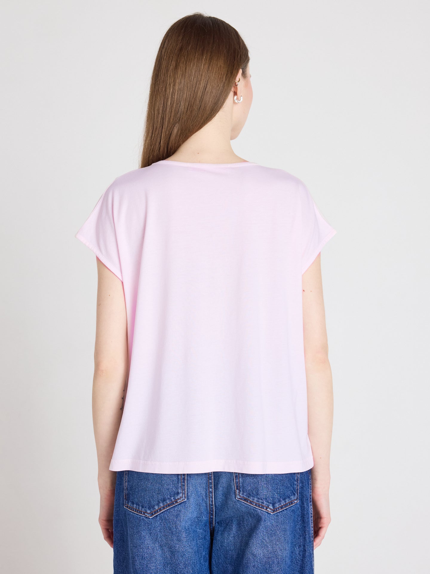 t-shirt mercy - lyocell coton - marshmallow