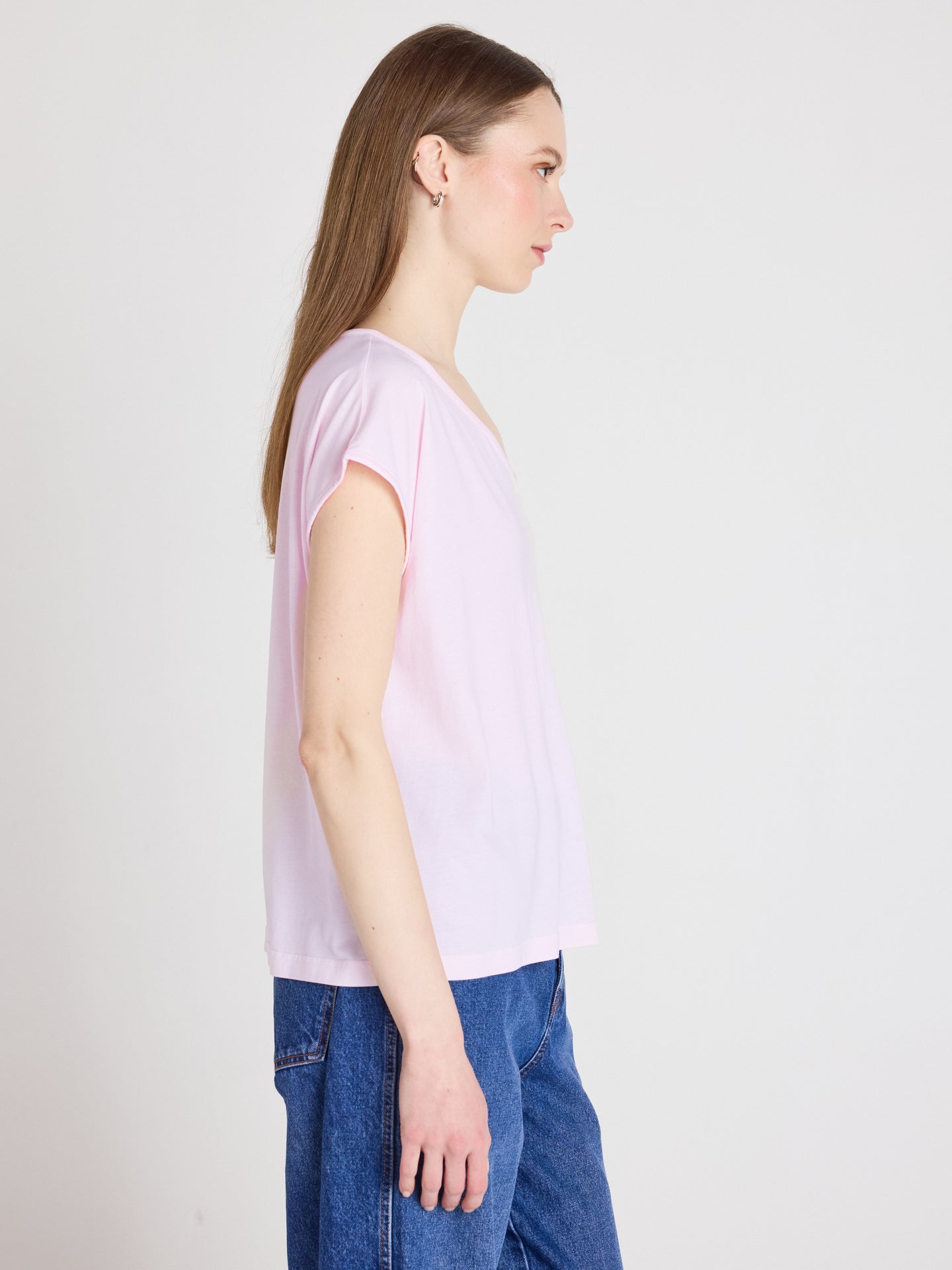 t-shirt mercy - lyocell coton - marshmallow