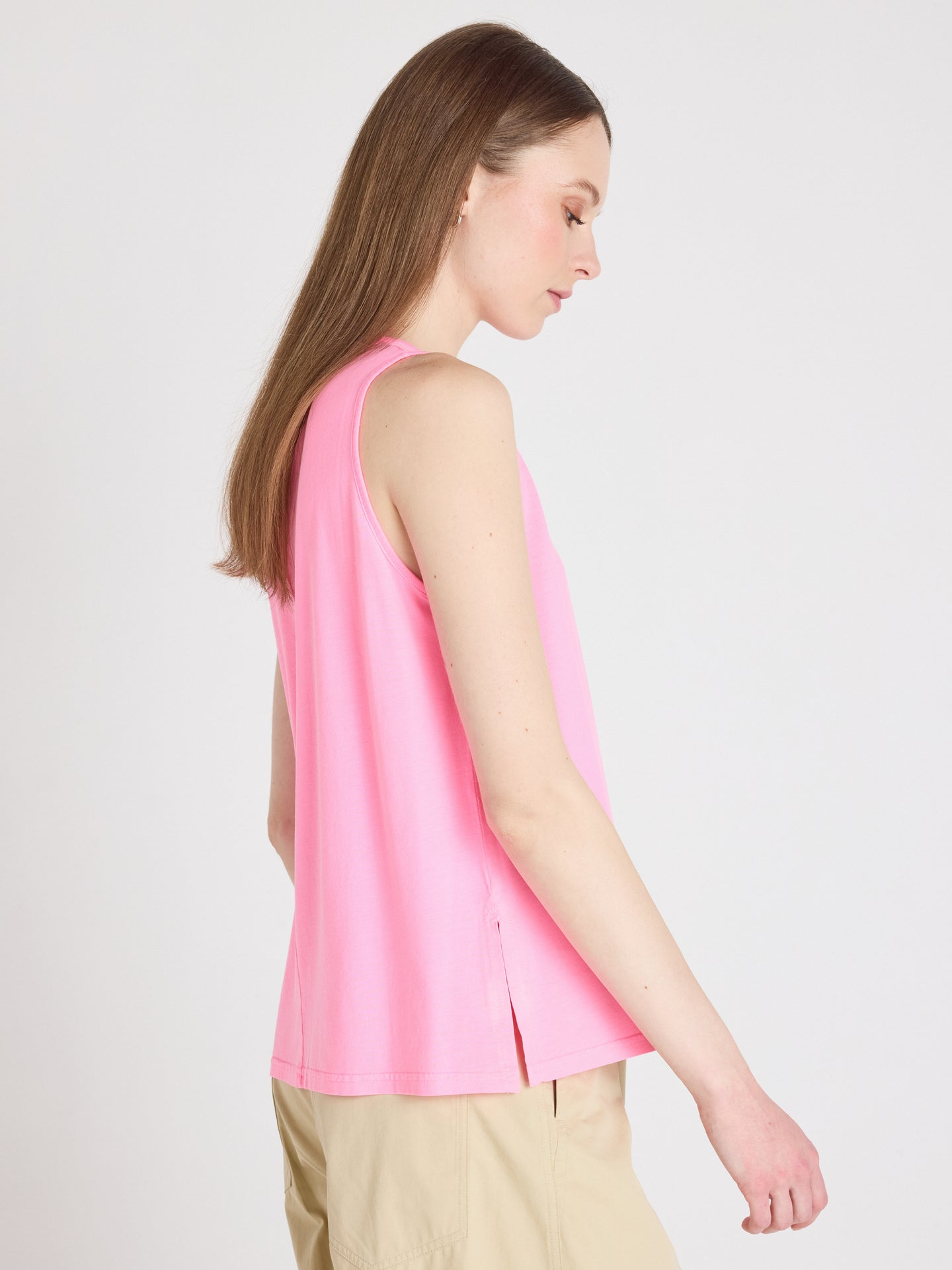 débardeur tess - lyocell coton - bubble gum neon