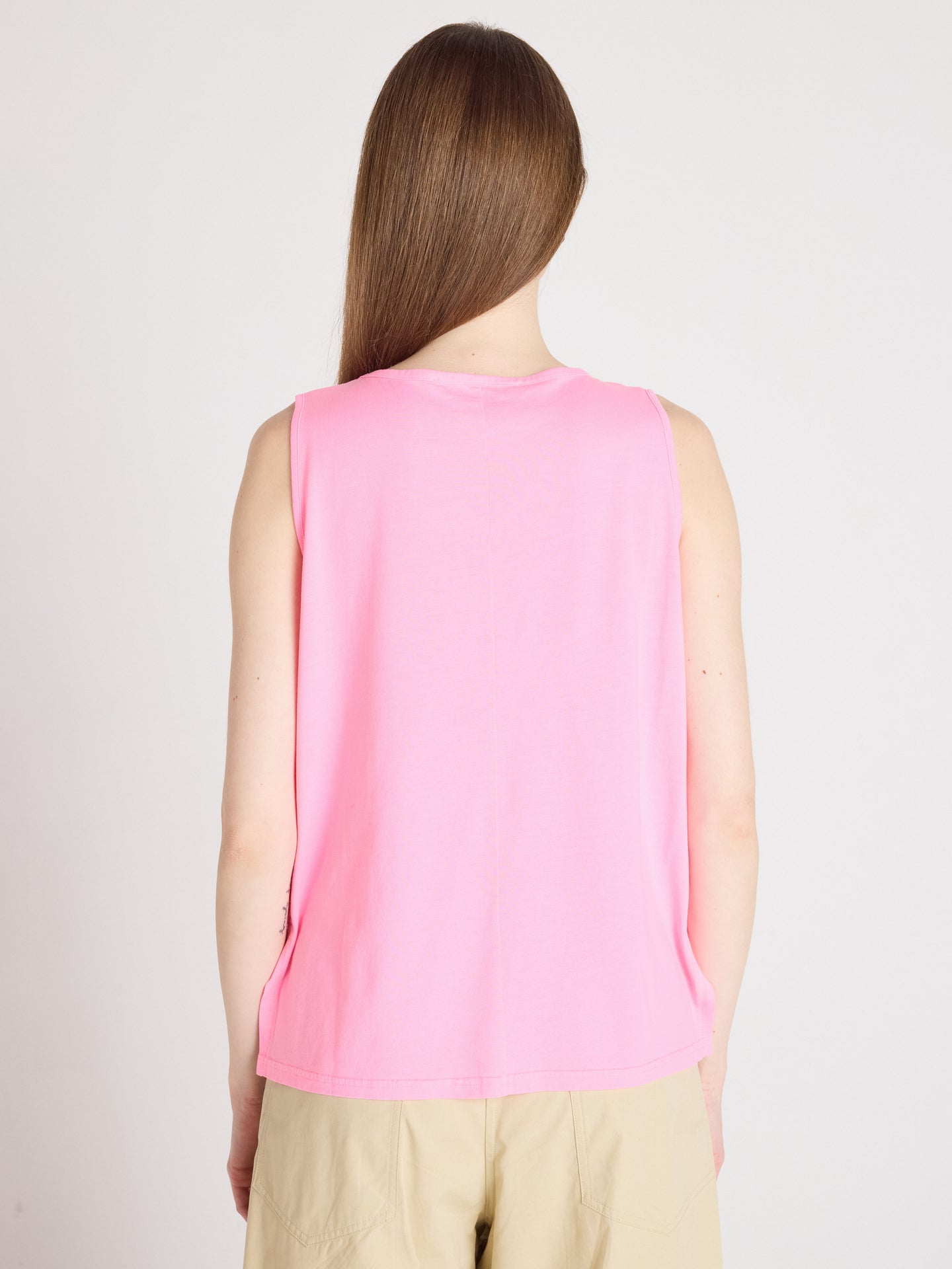débardeur tess - lyocell coton - bubble gum neon