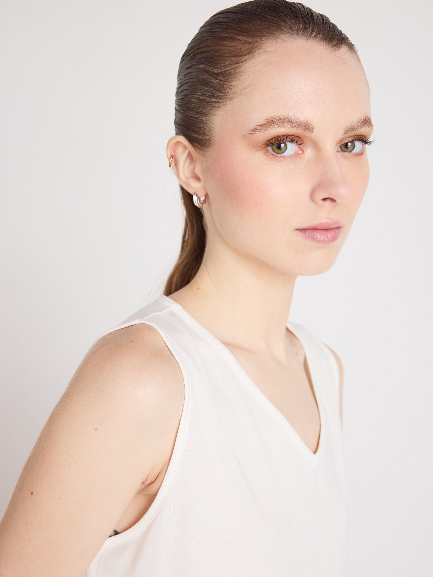 tanktop tess - lyocell en katoen - white