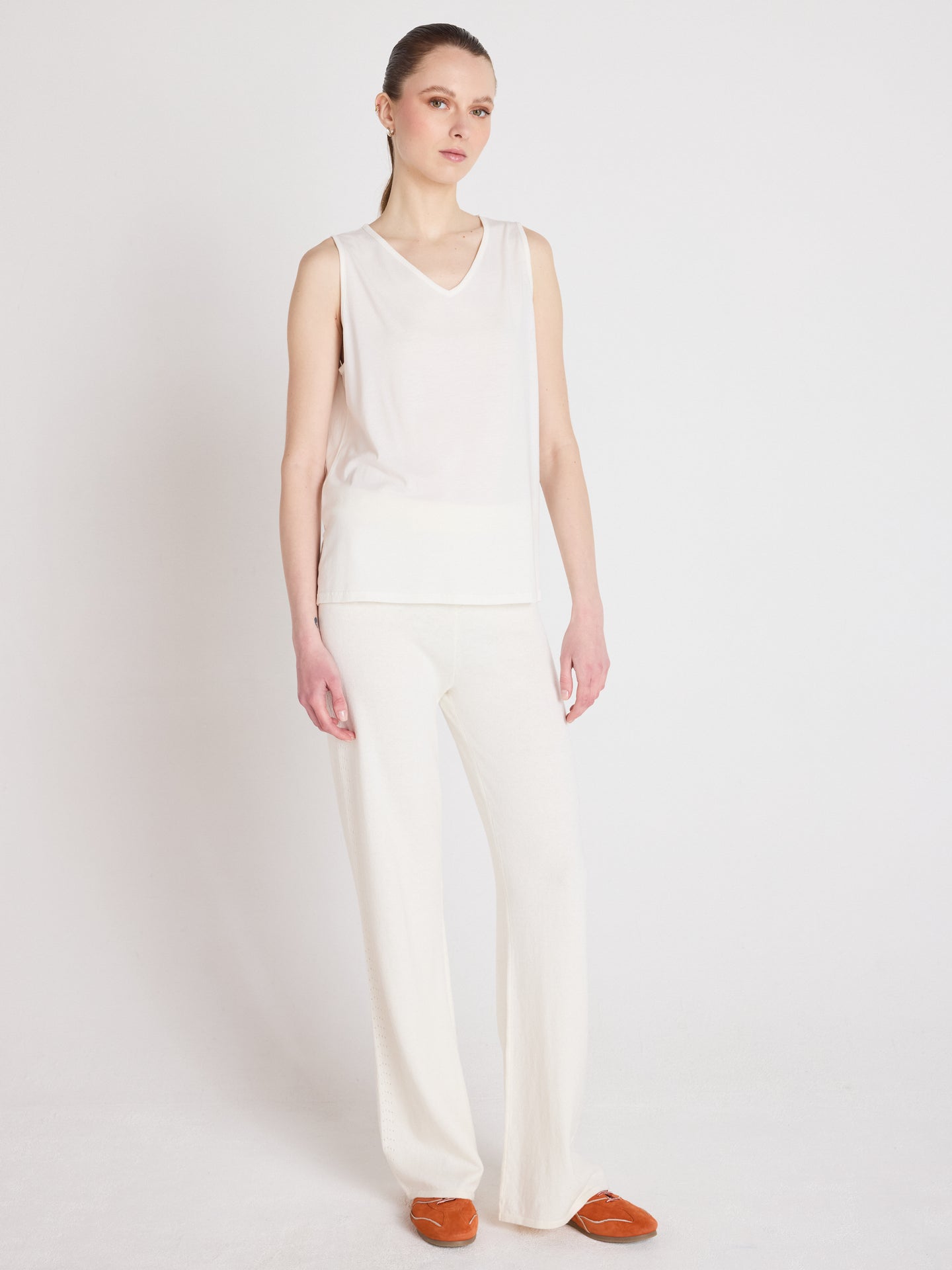 tanktop tess - lyocell en katoen - white