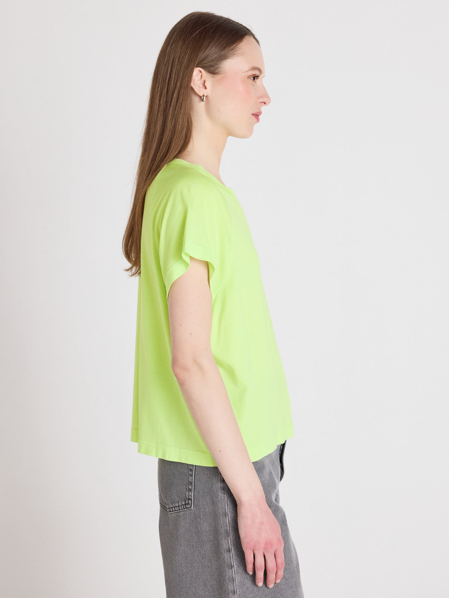 t-shirt tricia - lyocell coton - lemon neon
