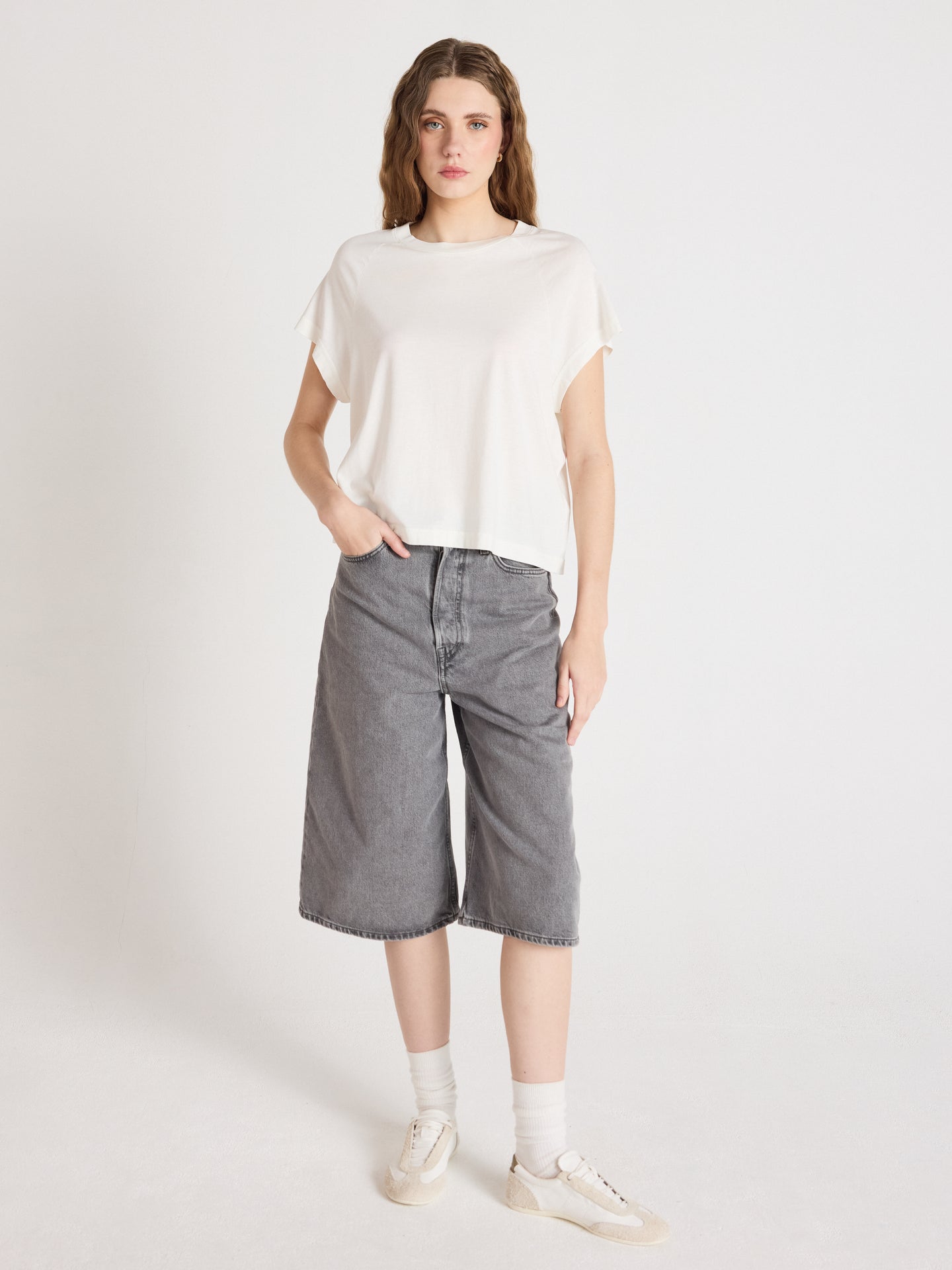 t-shirt tricia - lyocell coton - white