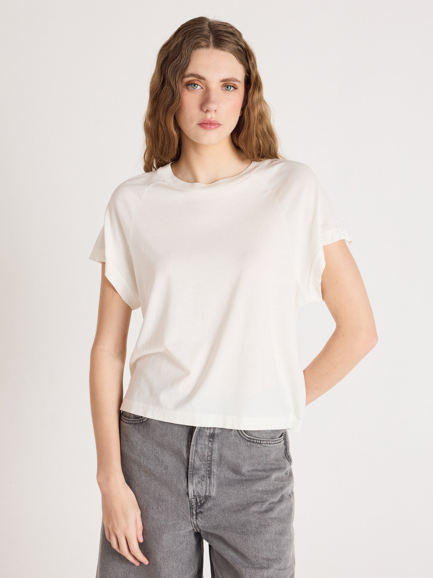 t-shirt tricia - lyocell coton - white
