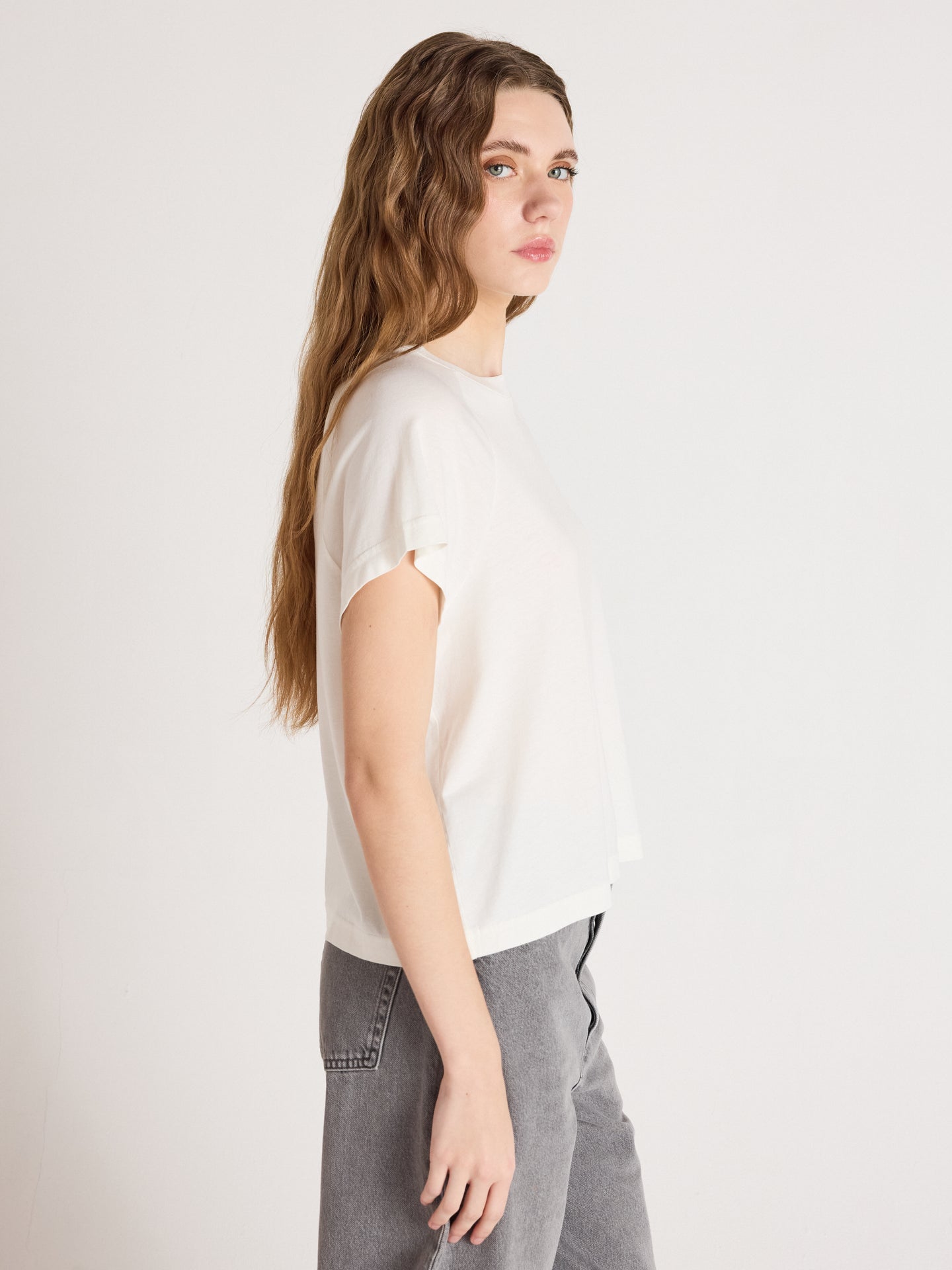 t-shirt tricia - lyocell coton - white