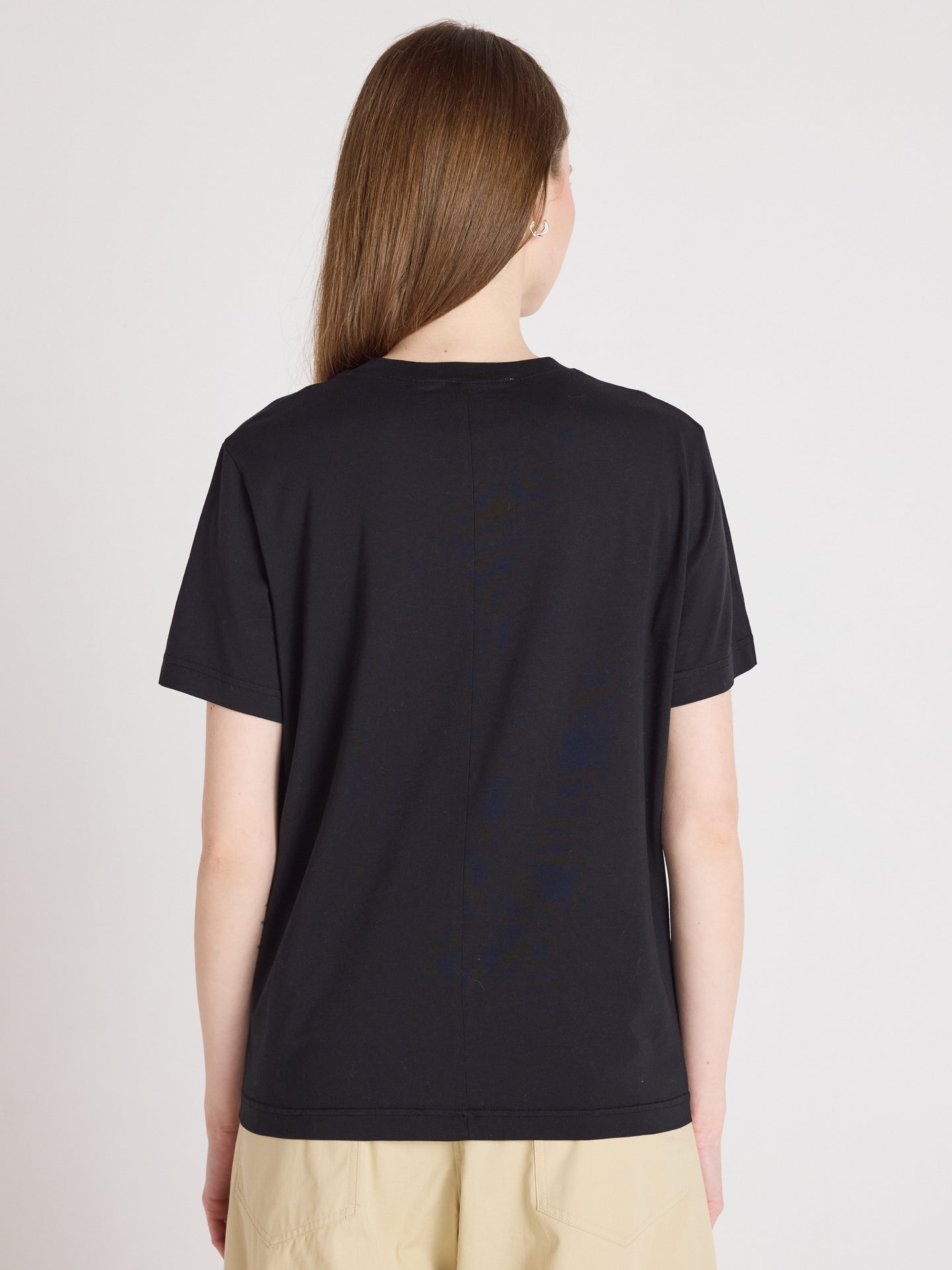 t-shirt nina - lyocell coton - black