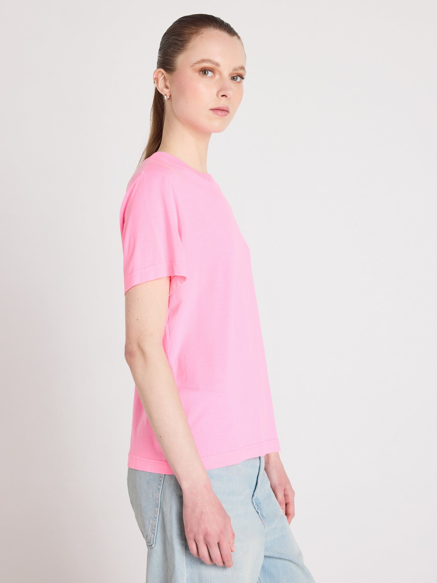 t-shirt nina - lyocell coton - bubble gum neon