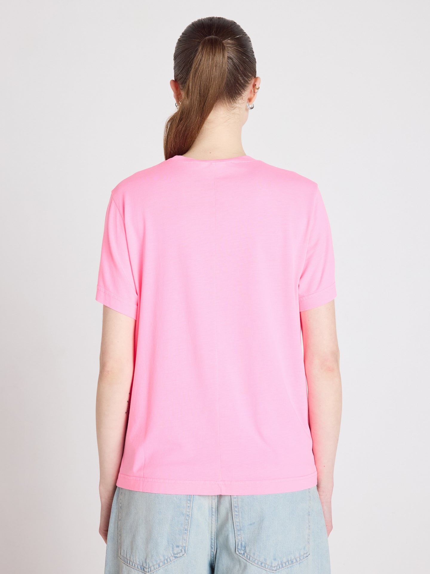 t-shirt nina - lyocell coton - bubble gum neon