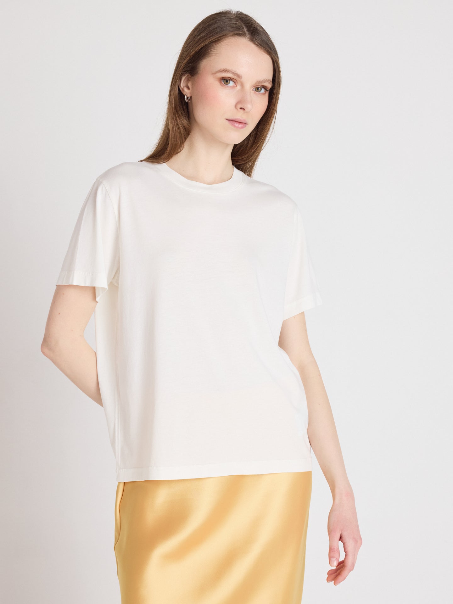 t-shirt nina - lyocell coton - white