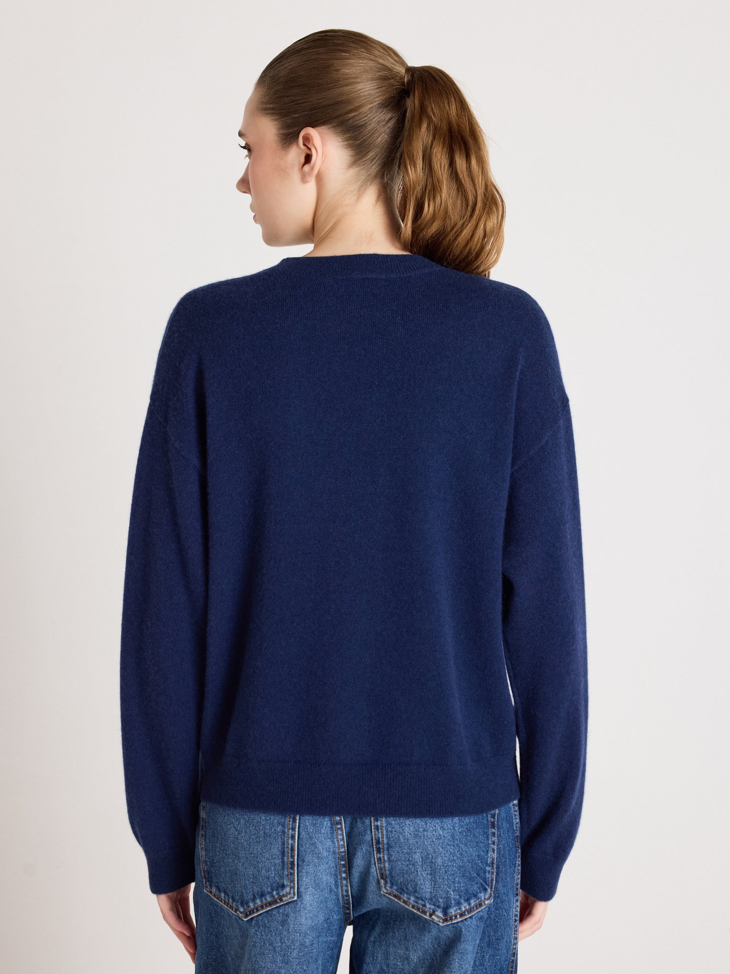 clubber - Pullover aus 100 % Kaschmir - Navy