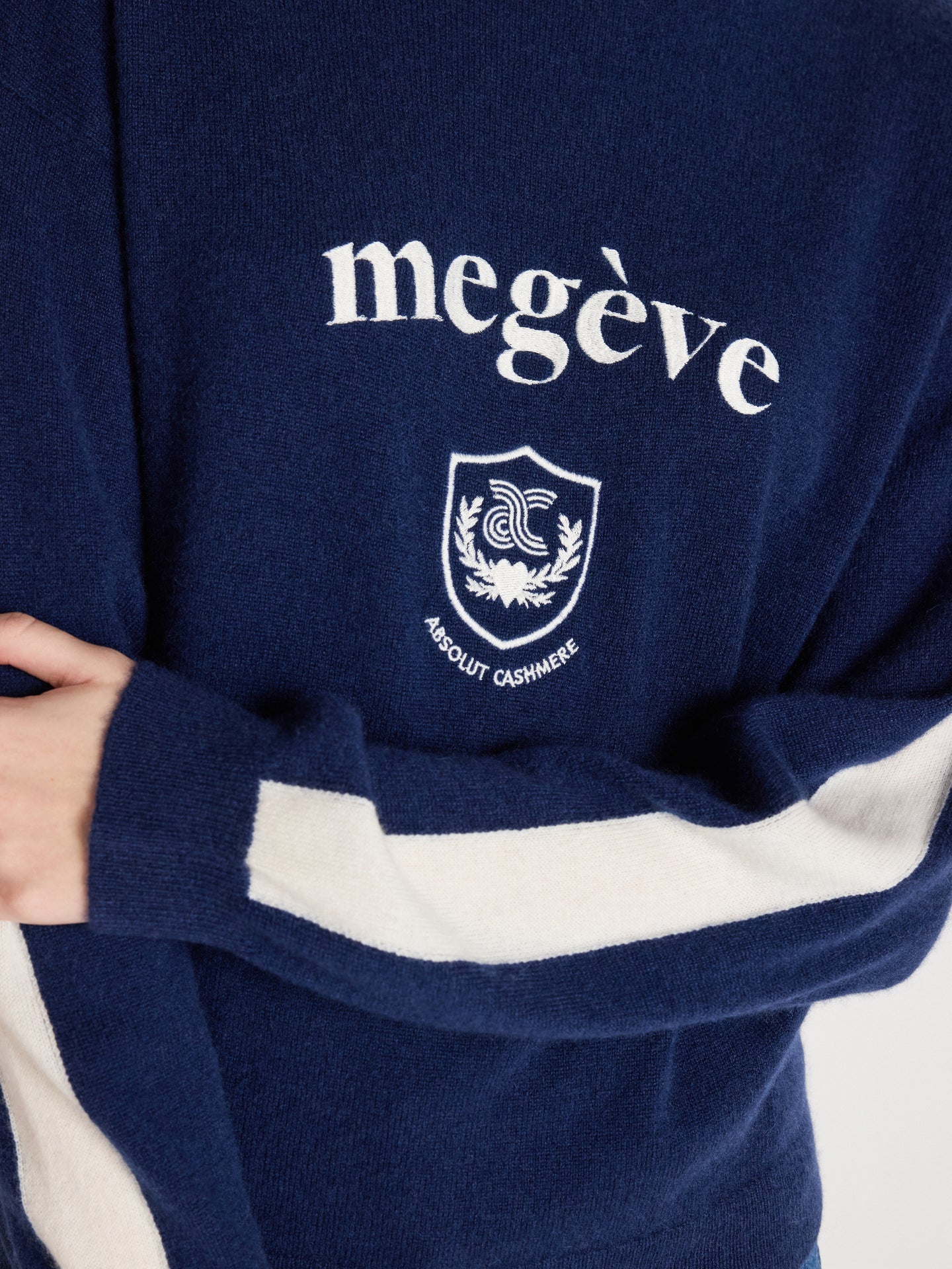clubber - Pullover aus 100 % Kaschmir - Navy