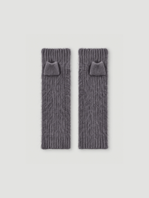 mitaines karolina - Cachemire brossé - dark heather grey