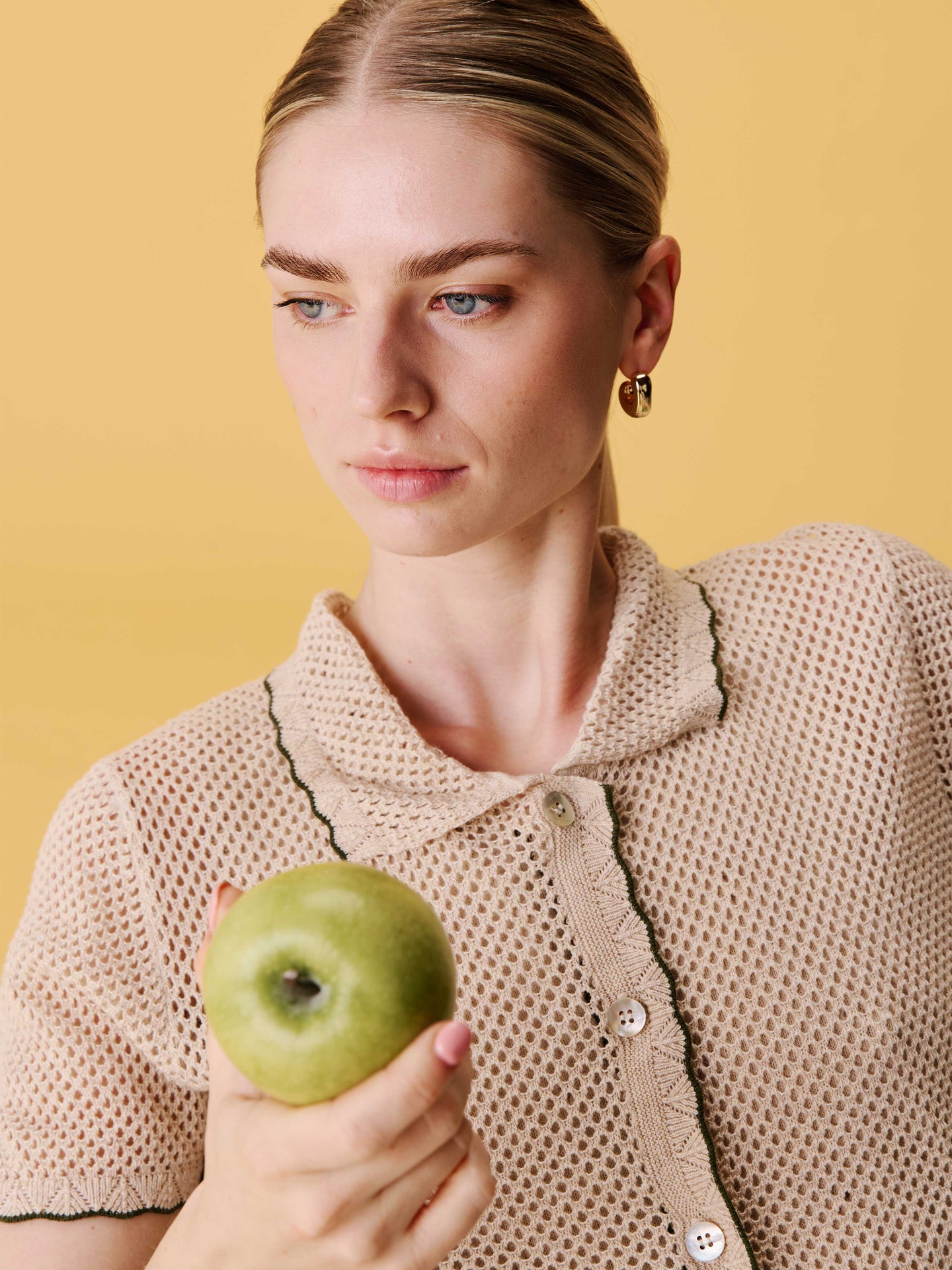 molly - Chemise en coton cachemire - oat