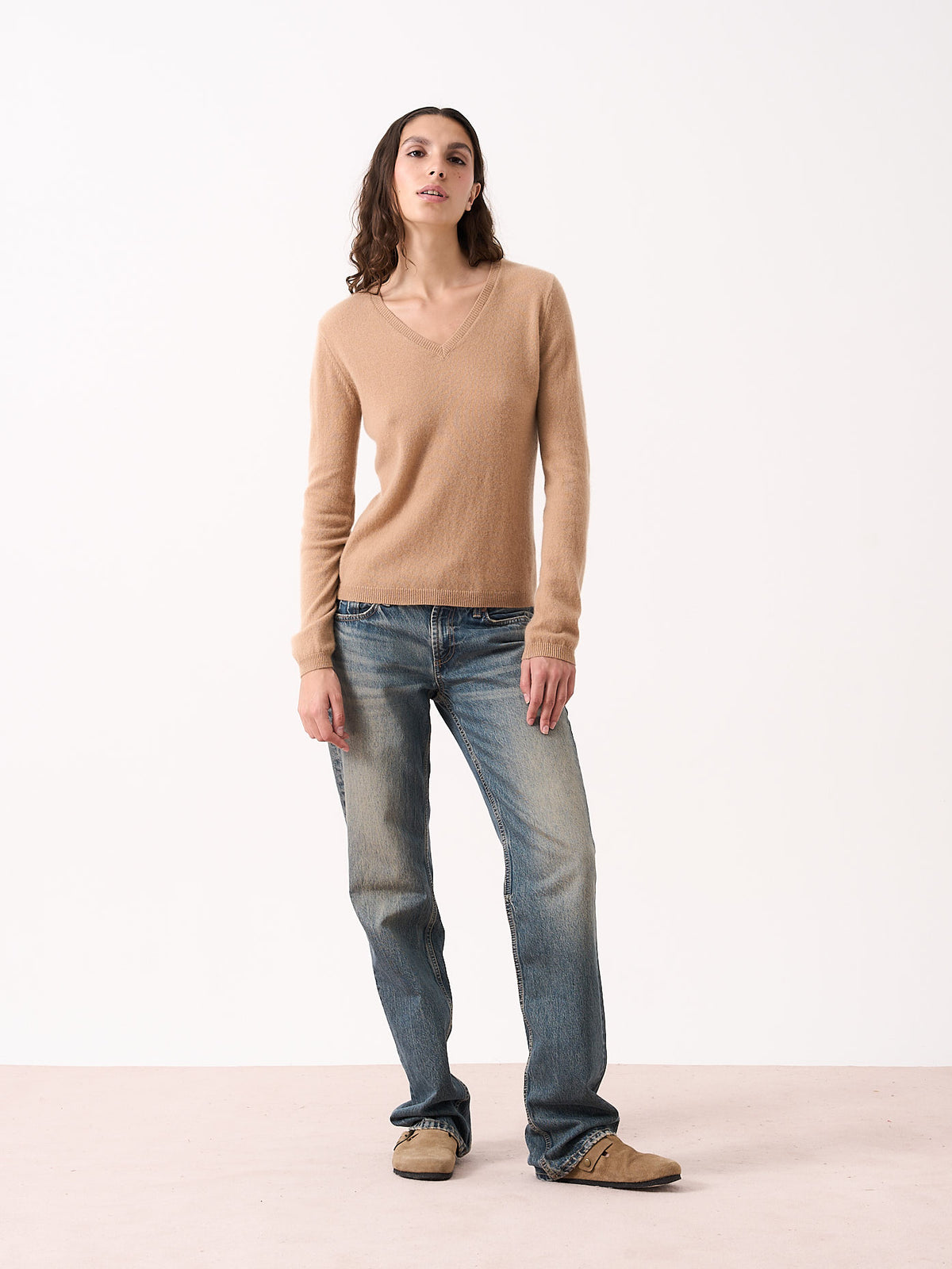 aife - Pull 100% cachemire - toffee