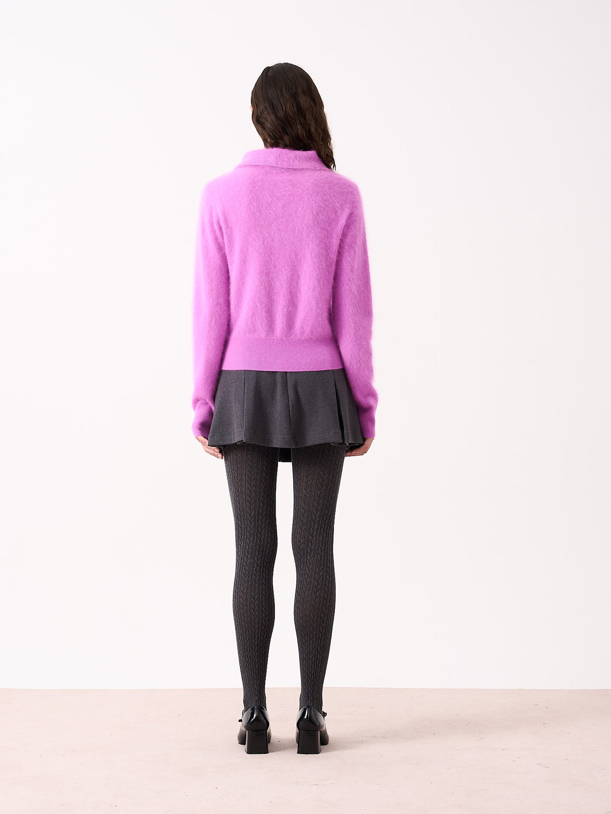 nena - Pull en cachemire brossé - purple neon