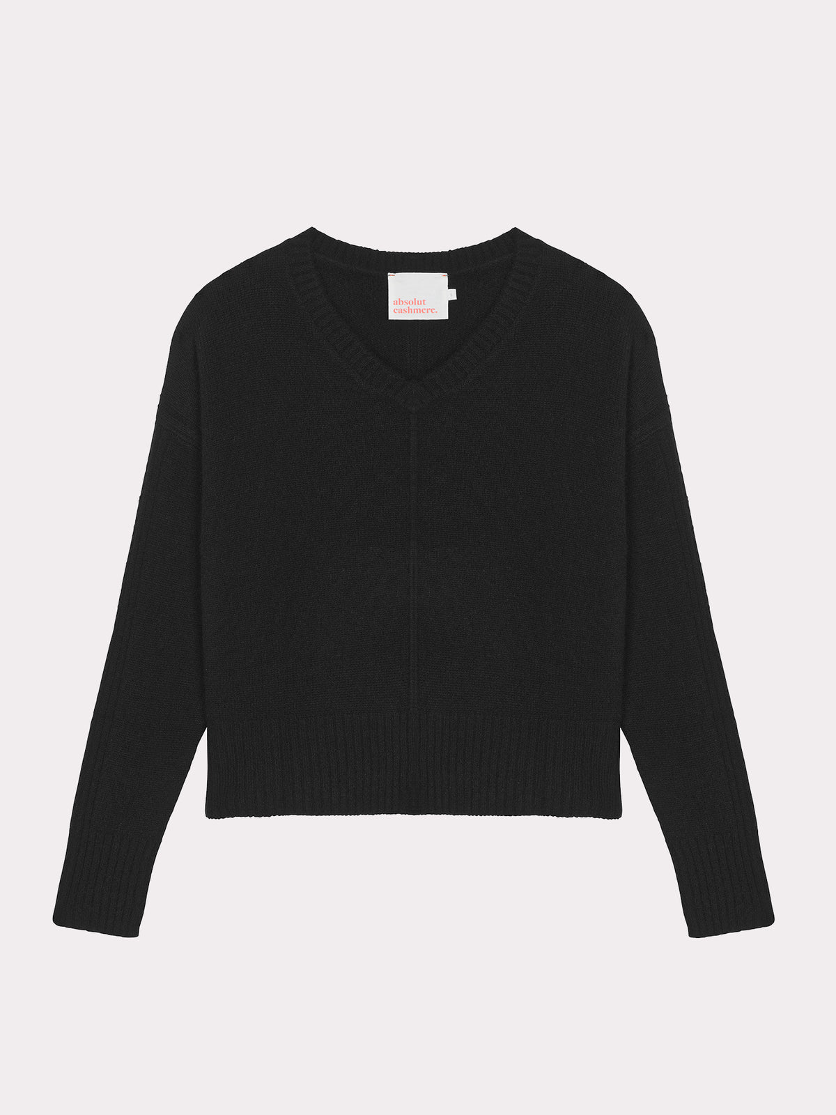 Claudie - 100% cashmere V-neck sweater - black