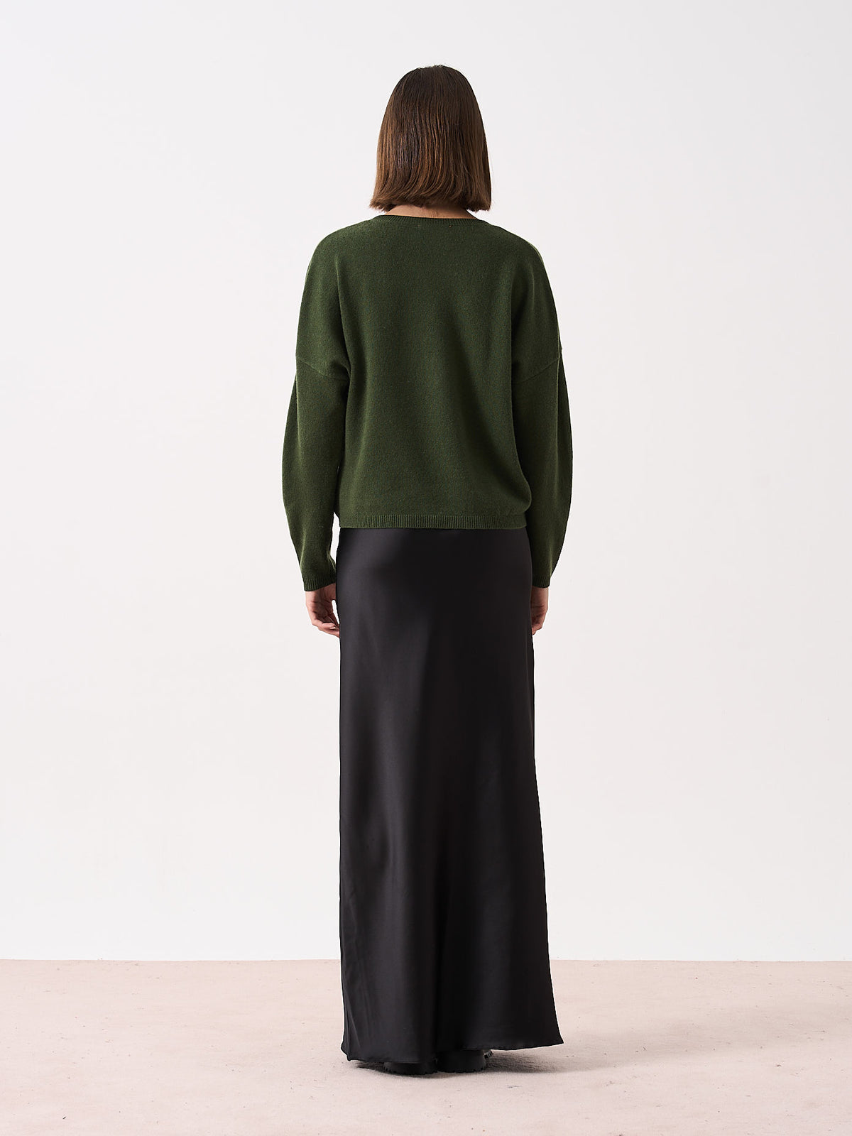 kaira - Pull col rond 100% cachemire - artichoke