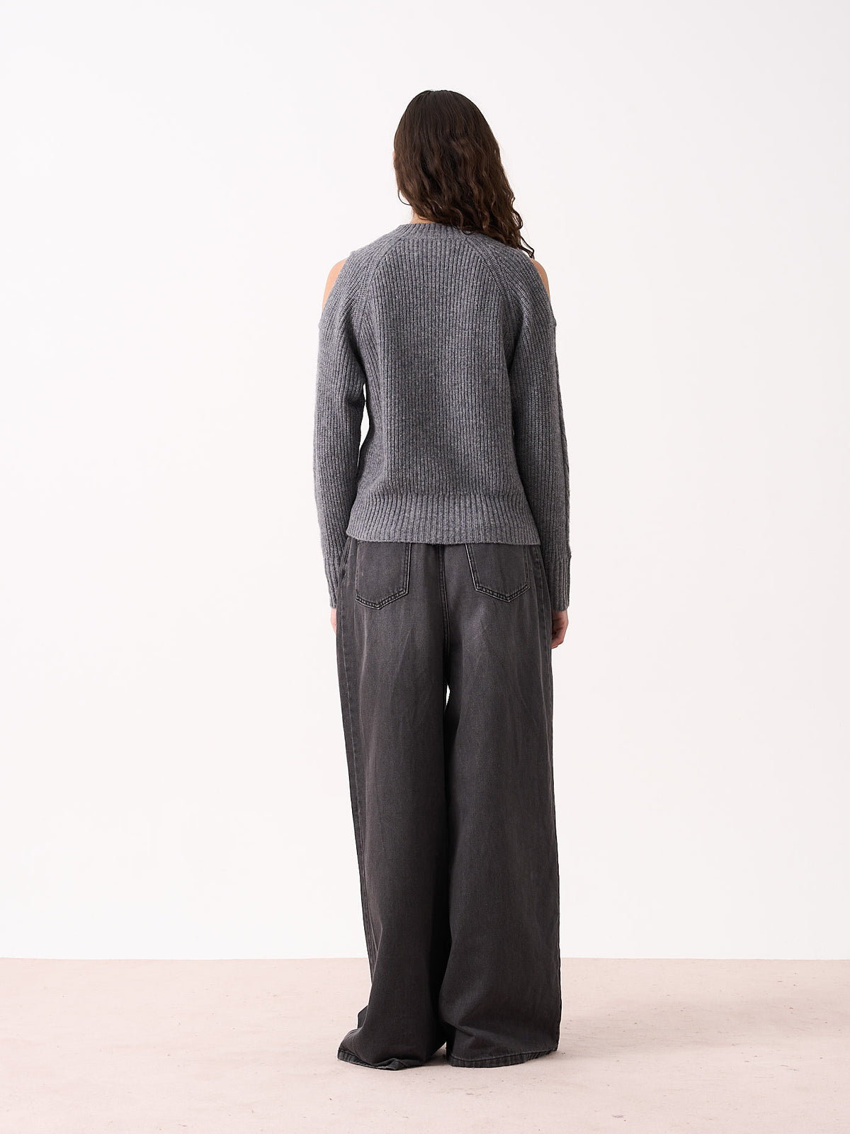 keelin - Yak and cashmere sweater - dark heather gray