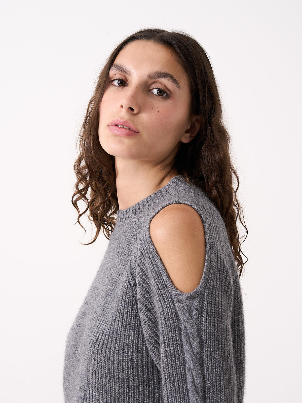 keelin - Yak and cashmere sweater - dark heather gray