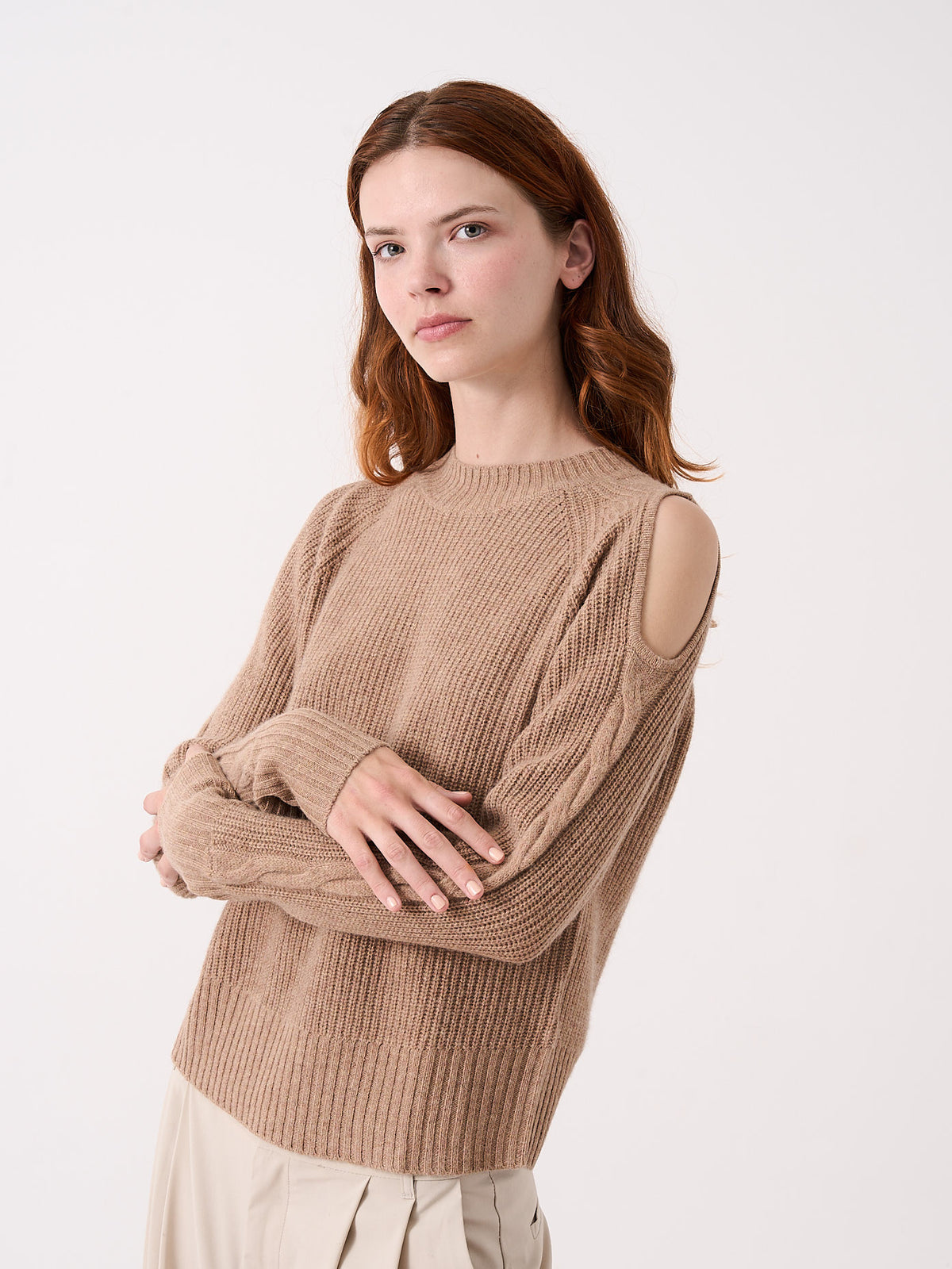 keelin - Yak and cashmere sweater - peanut butter