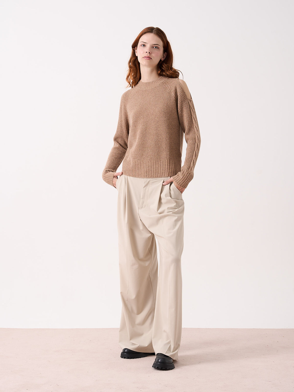 keelin - Yak and cashmere sweater - peanut butter