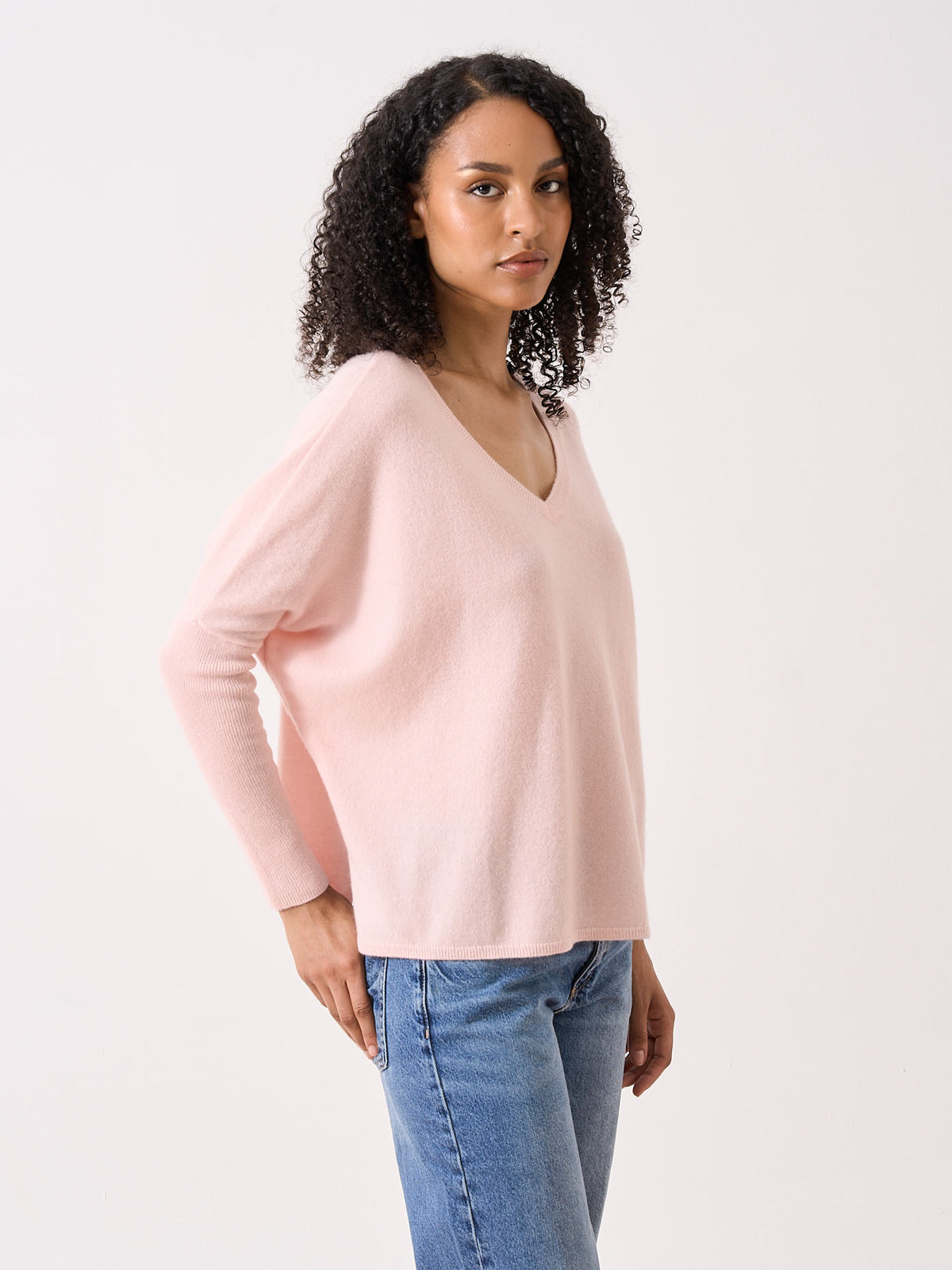 camille - Pull poncho en cachemire - camelia