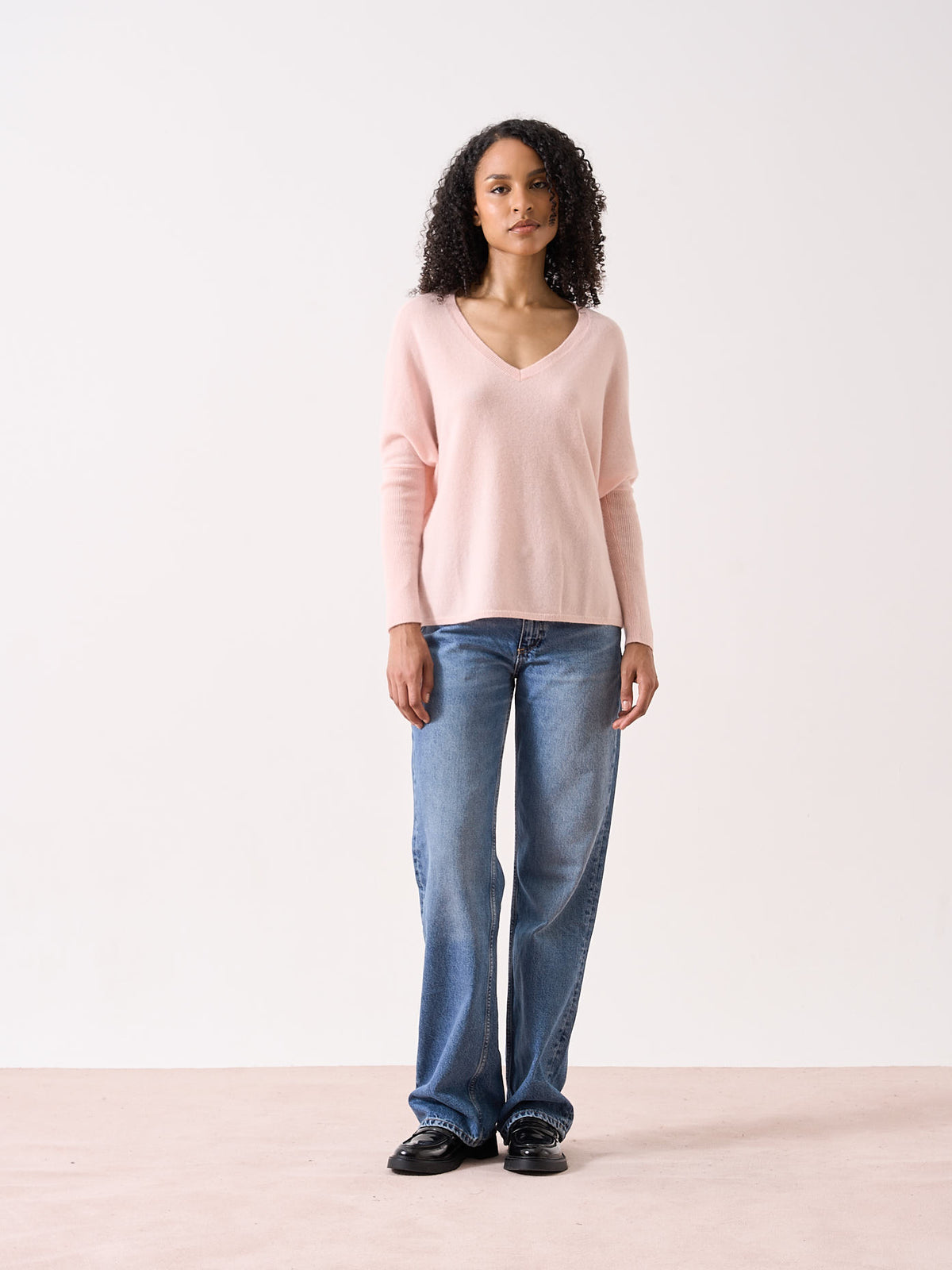 camille - Pull poncho en cachemire - camelia