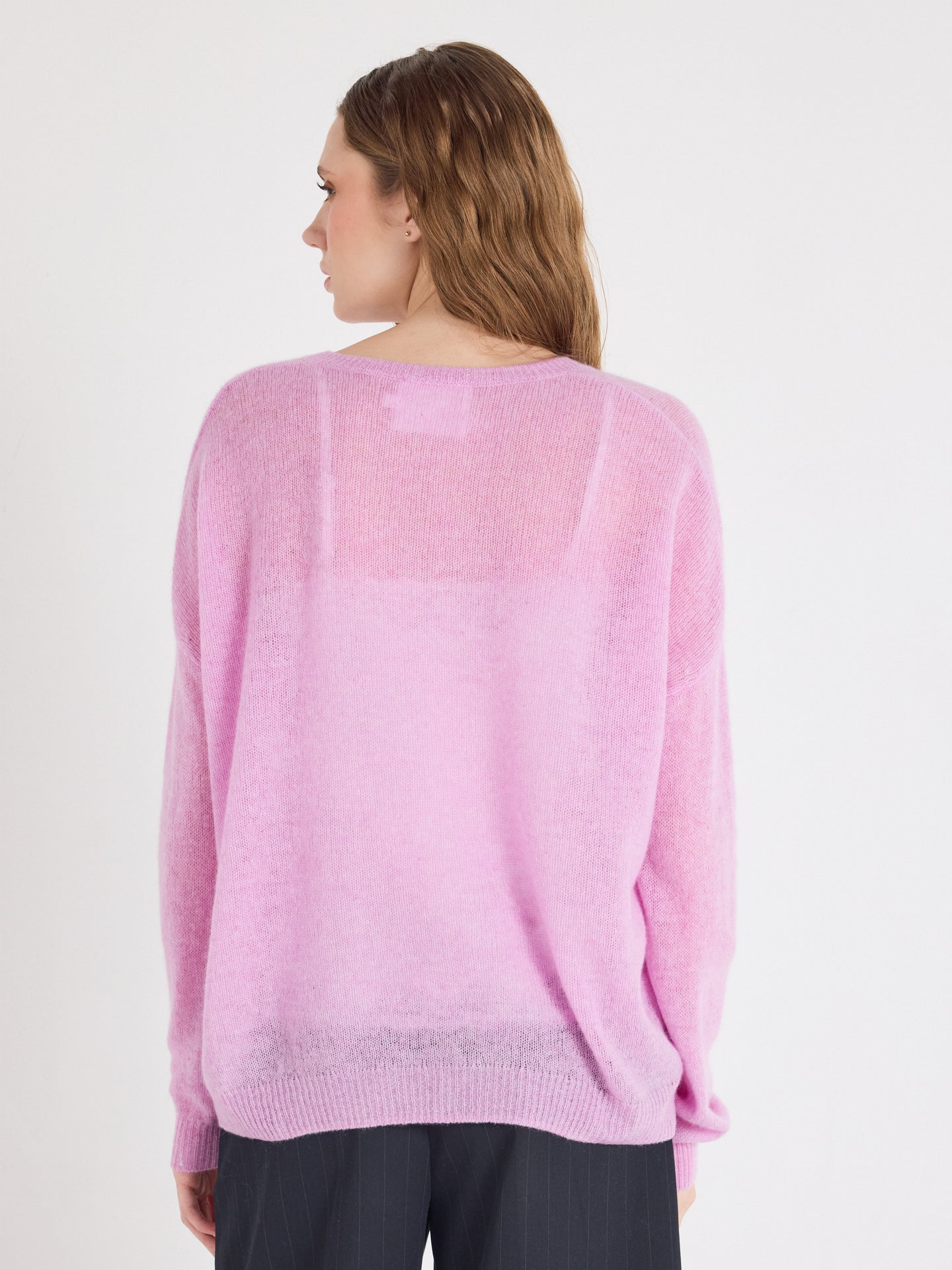 pullover angelica - leichter Kaschmir - pink peony
