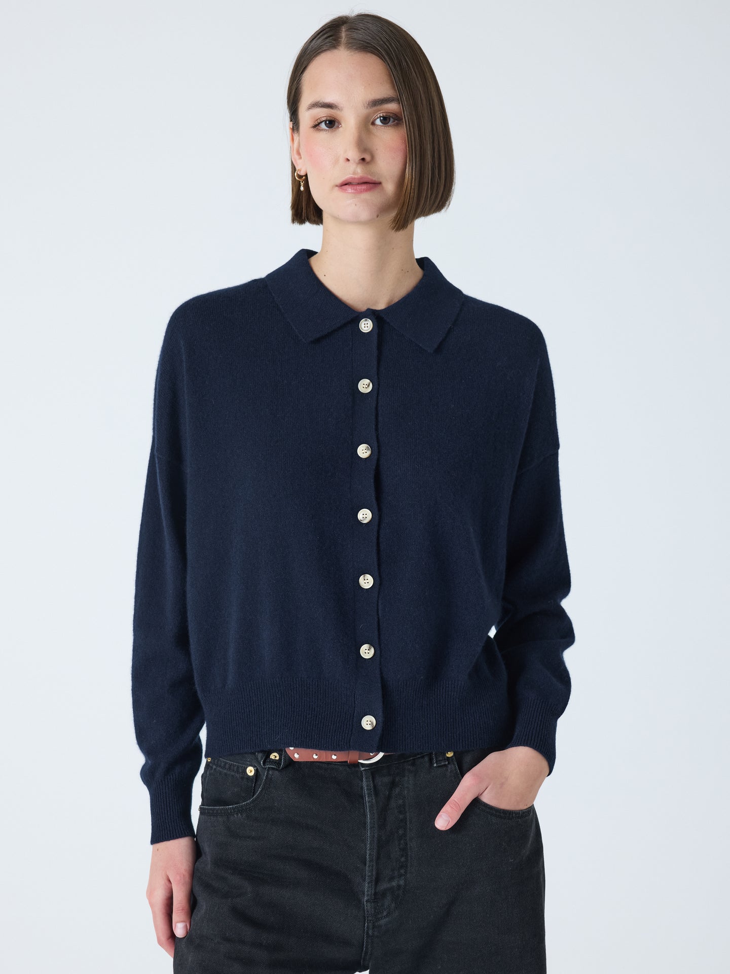 Majura - Hemd aus 100 % Kaschmir - Navy